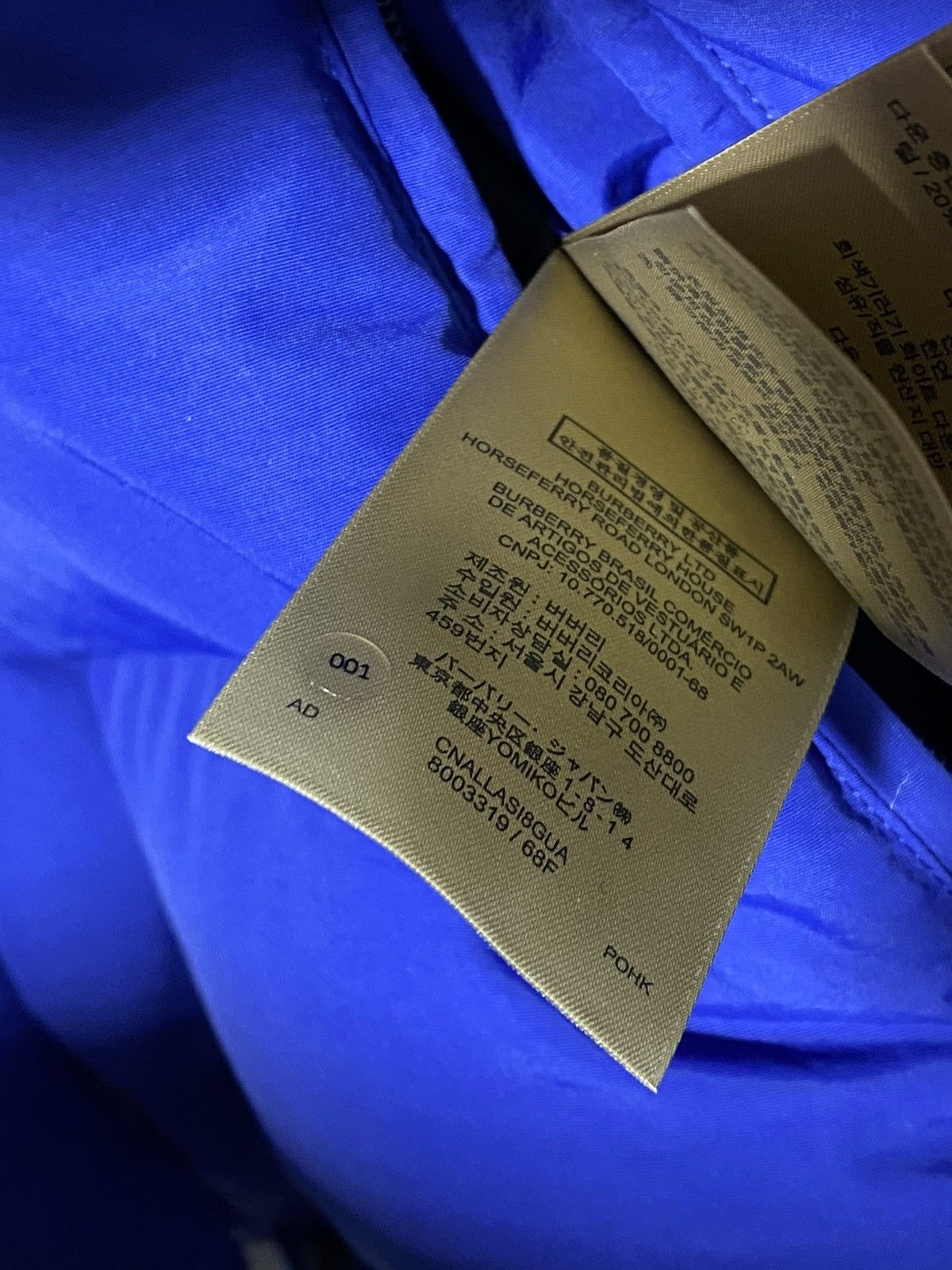 Burberry Burberry Detachable Sleeve Down Filled Jacket Royal Blue Size US M / EU 48-50 / 2 - 22 Thumbnail