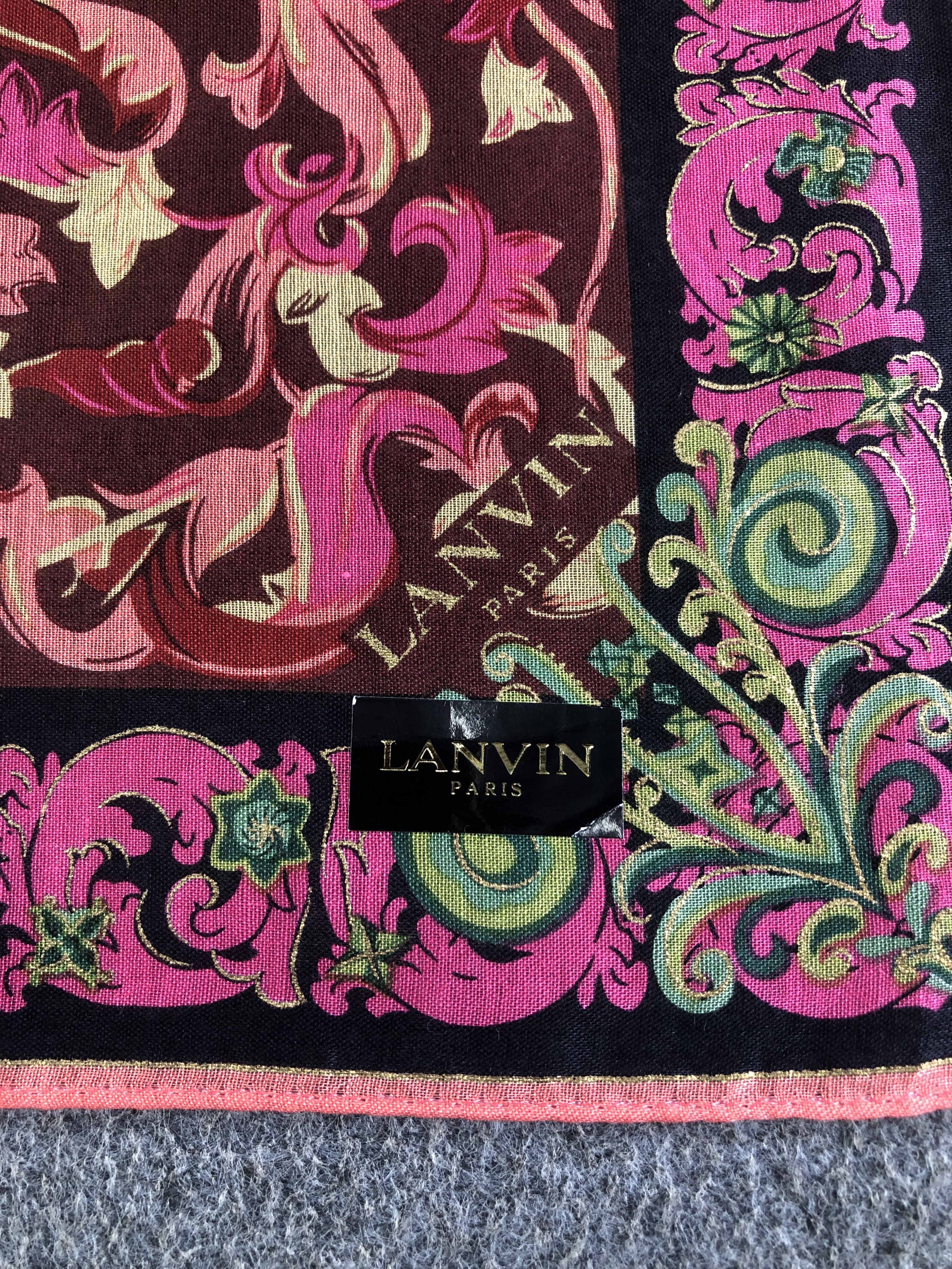 Lanvin Lanvin Handkerchief / Bandana / Neckerchief C333 Size ONE SIZE - 5 Thumbnail