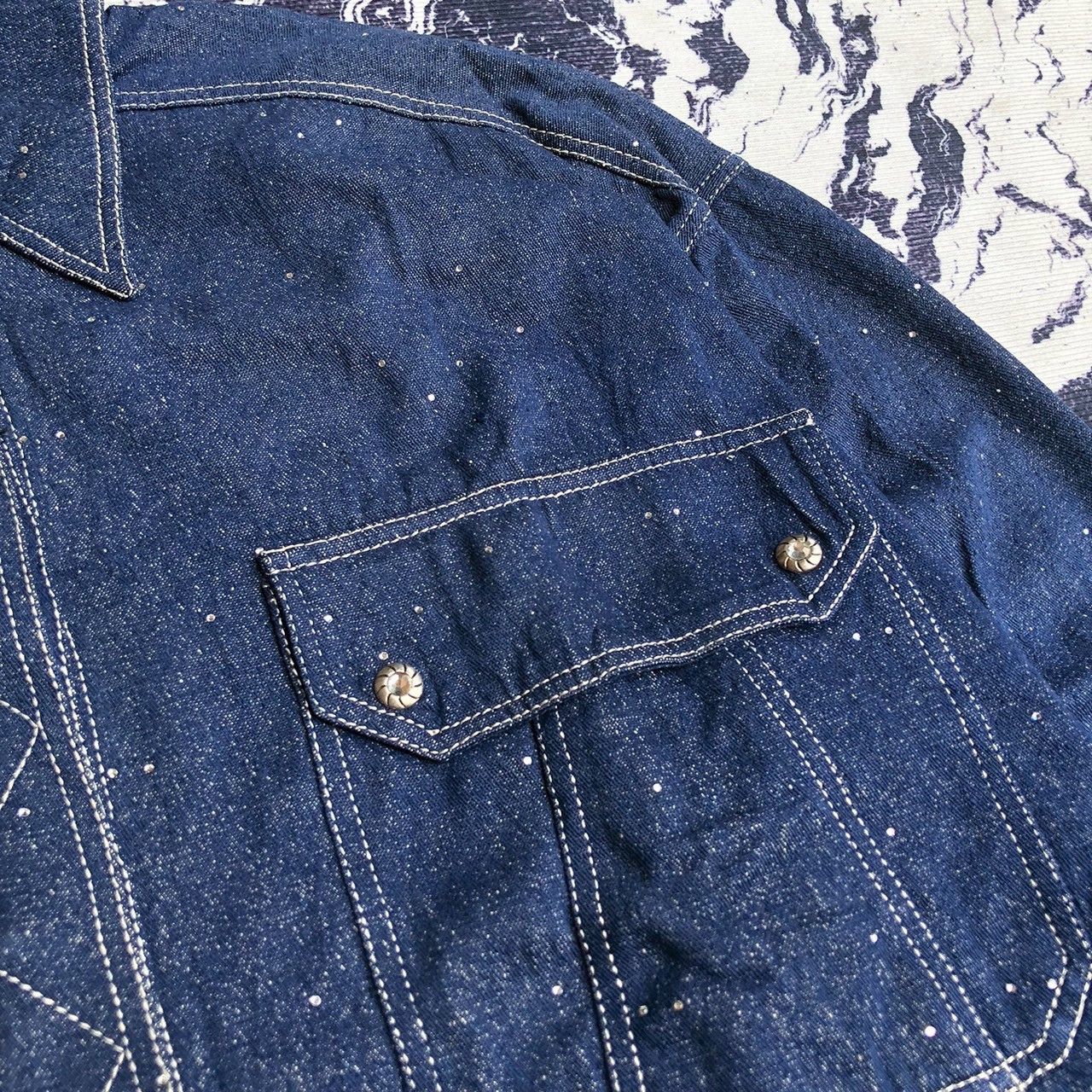 Fendi Fendi Speckled Glitter Denim Overshirts Size US M / EU 48-50 / 2 - 4 Thumbnail