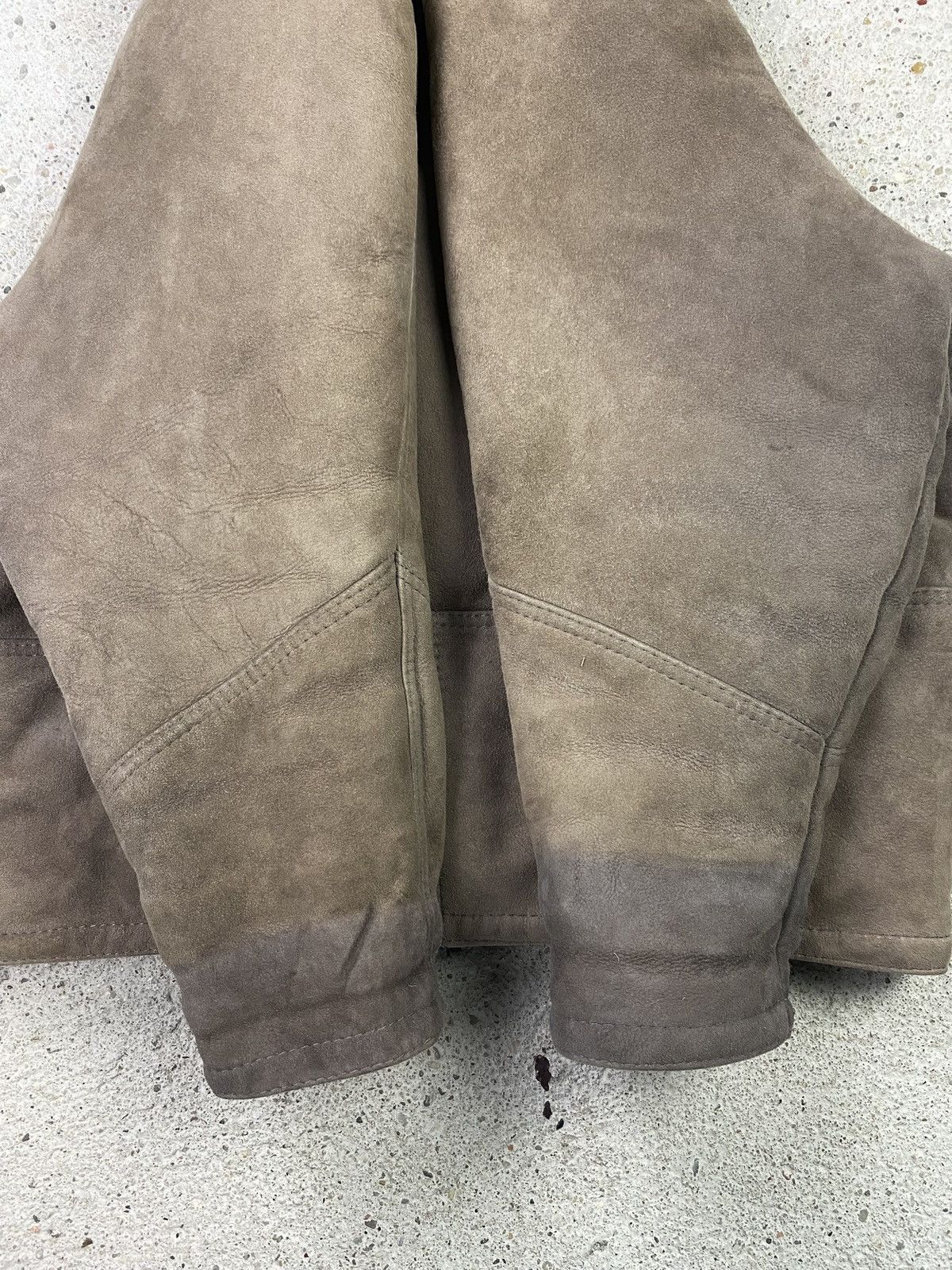 Vintage Shearling leather jacket brown warm made in italy Size US L / EU 52-54 / 3 - 8 Thumbnail