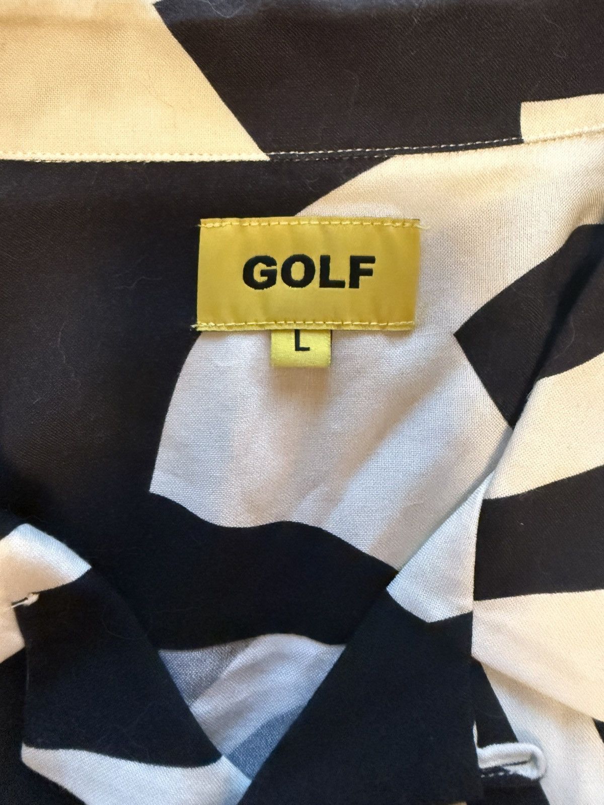 Golf Wang Golf Wang Black & White Melted Button-Up Size US L / EU 52-54 / 3 - 3 Thumbnail