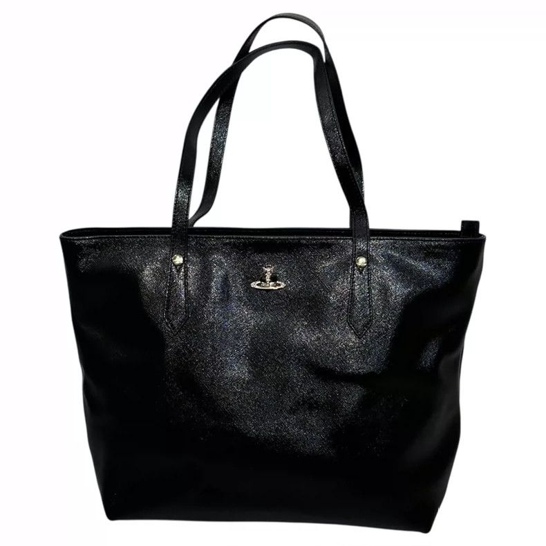 Vivienne Westwood Vivienne Westwood size os Black enamel love Saturn leather Size ONE SIZE - 1 Thumbnail