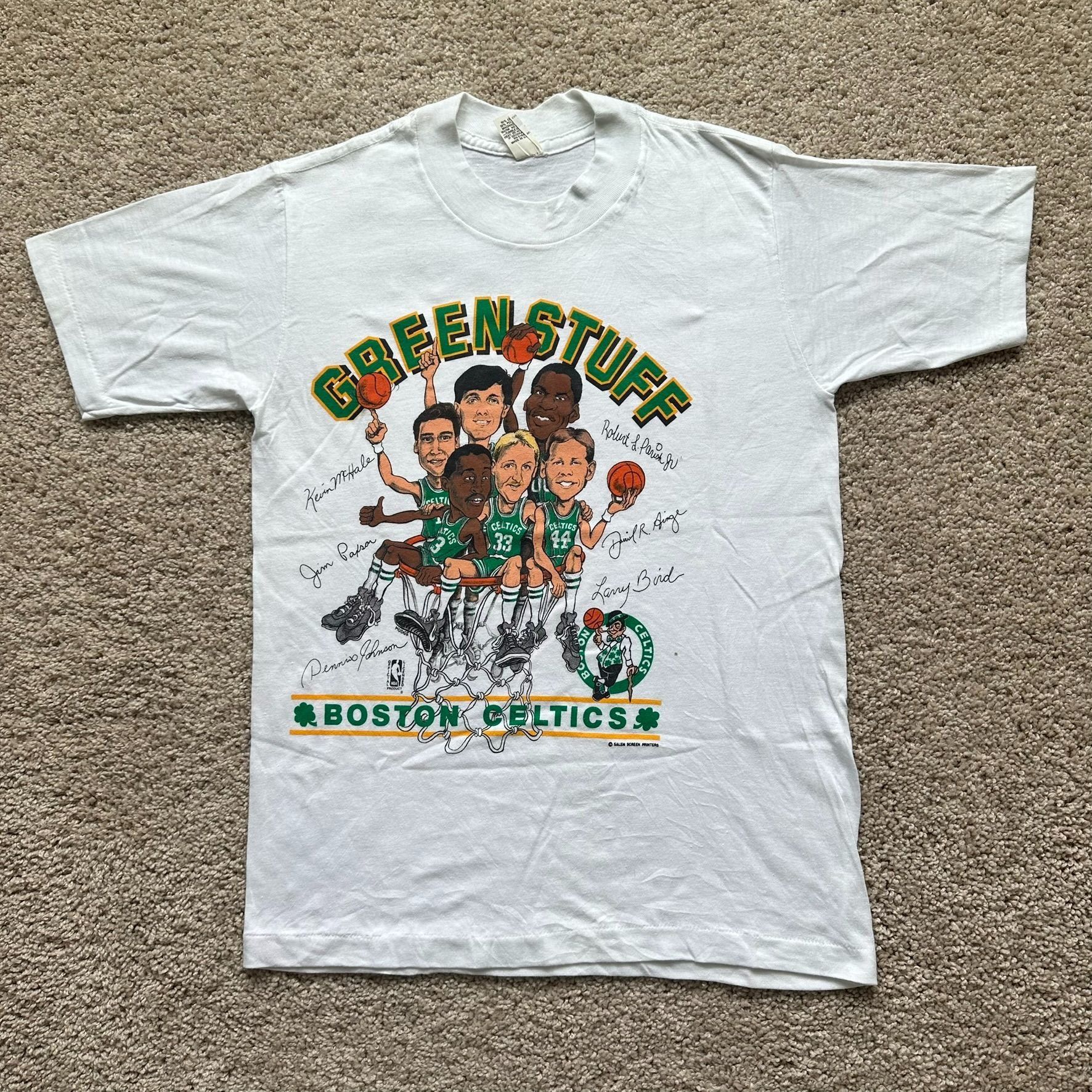 Vintage Vintage 1985 Boston Celtics Caricature T-Shirt Salem Single Size US S / EU 44-46 / 1 - 1 Thumbnail