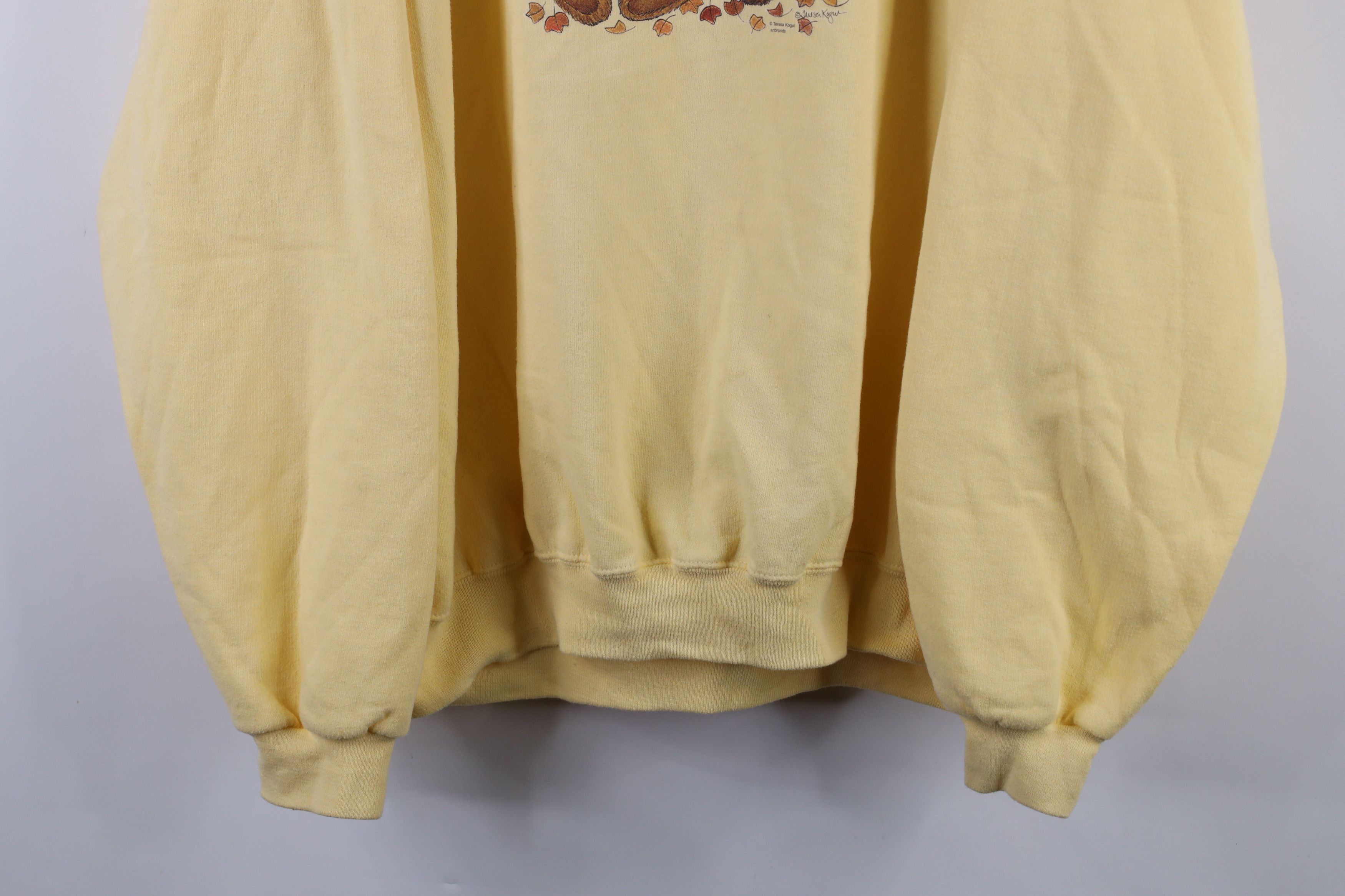 Vintage Vintage 90s Streetwear Fall Bear Pumpkin Crewneck Sweatshirt Size XXL / US 16-18 / IT 52-54 - 3 Thumbnail