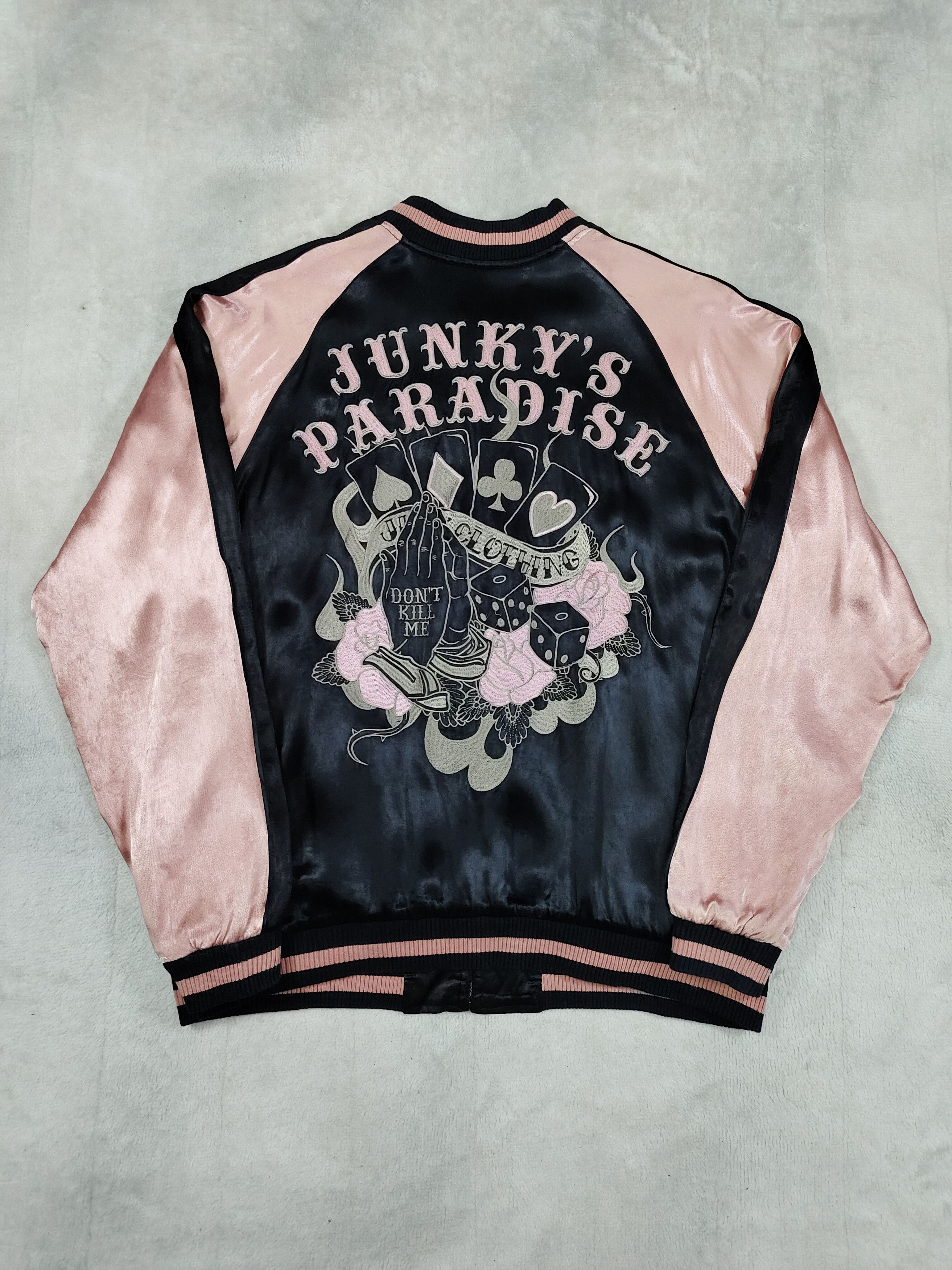Japanese Brand ❤️‍🔥Junky's Paradise 🇯🇵Tatto Art Reversible Rayon Sukajan Size US XL / EU 56 / 4 - 5 Thumbnail