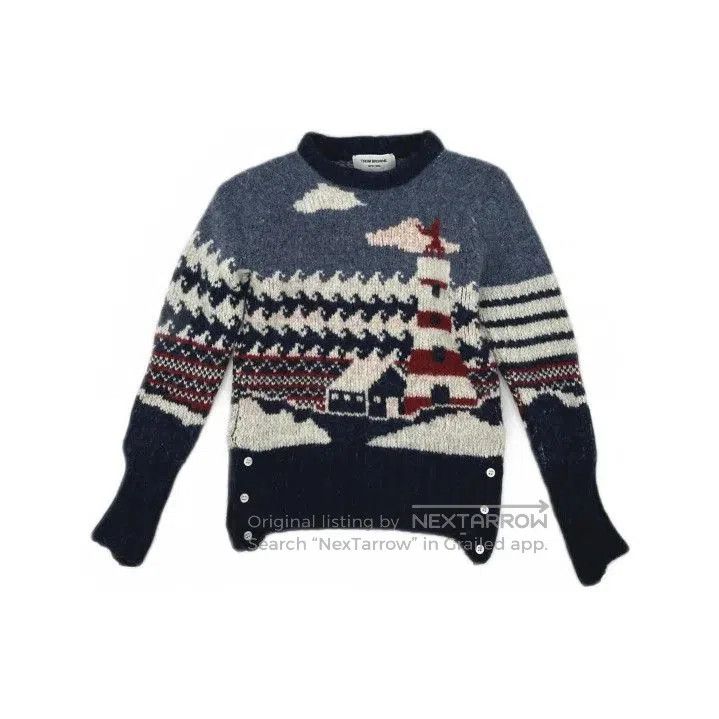 Thom Browne Thom Browne Stylish Casual Knitted Sweater. Size US M / EU 48-50 / 2 - 1 Thumbnail