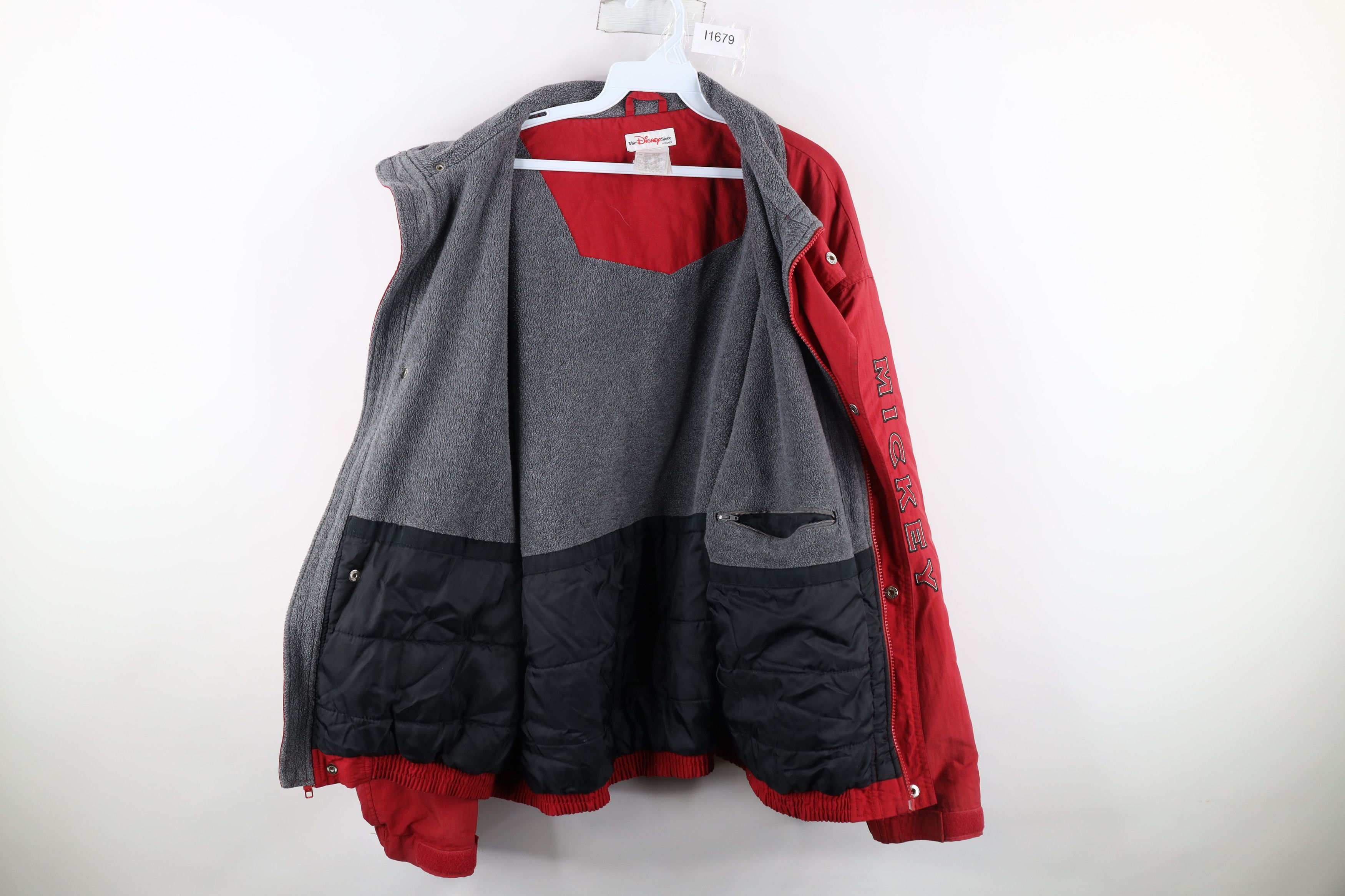 Disney × Vintage Vintage 90s Disney Mickey Mouse Elbow Patch Bomber Jacket Size US XL / EU 56 / 4 - 9 Thumbnail