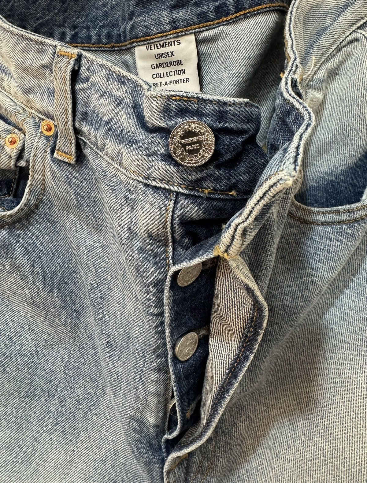 Vetements Vetements distressed baggy jeans 23ss Size US 32 / EU 48 - 5 Thumbnail