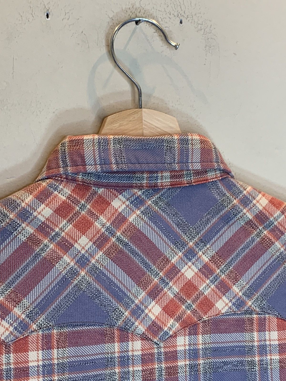 RRL Ralph Lauren RARE* RRL Ralph Lauren Plaid Distressed Western Button Shirt Size US S / EU 44-46 / 1 - 8 Thumbnail