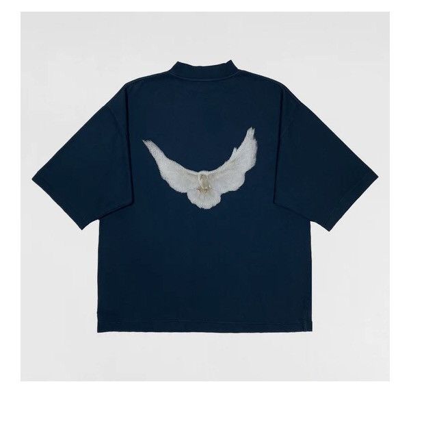 Balenciaga × Gap × Yeezy YEEZY X GAP DARK BLUE DOVE TEE Size US M / EU 48-50 / 2 - 1 Thumbnail