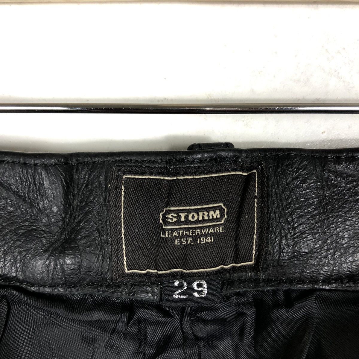 Genuine Leather 🔥90’s Riot Riot Genuine Leather Pants Racing Storm Japan Size US 29 - 11 Thumbnail