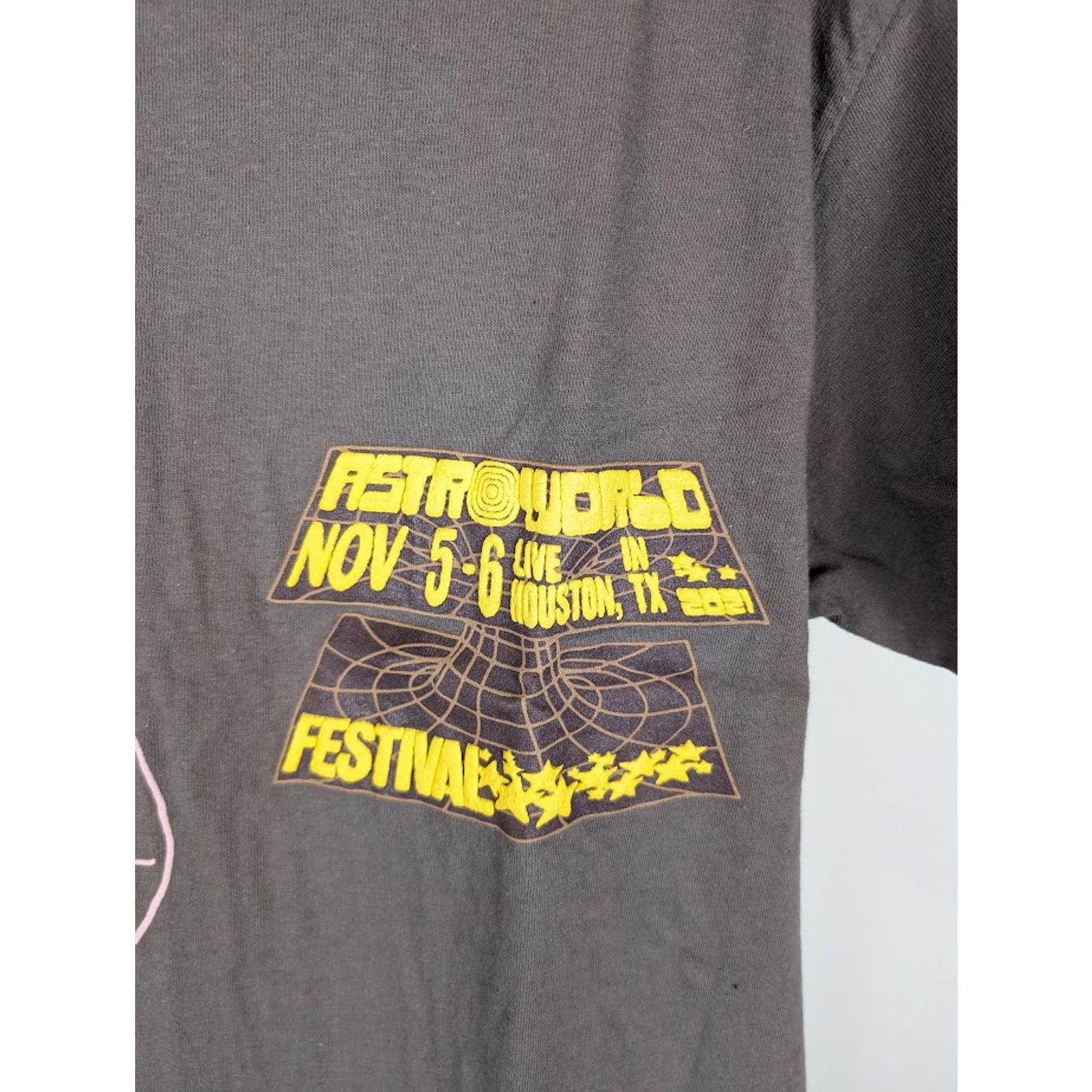 Travis Scott o1rshd1 Astrofest Open Your Eyes Tee Shirt in Grey Size US XXL / EU 58 / 5 - 5 Thumbnail