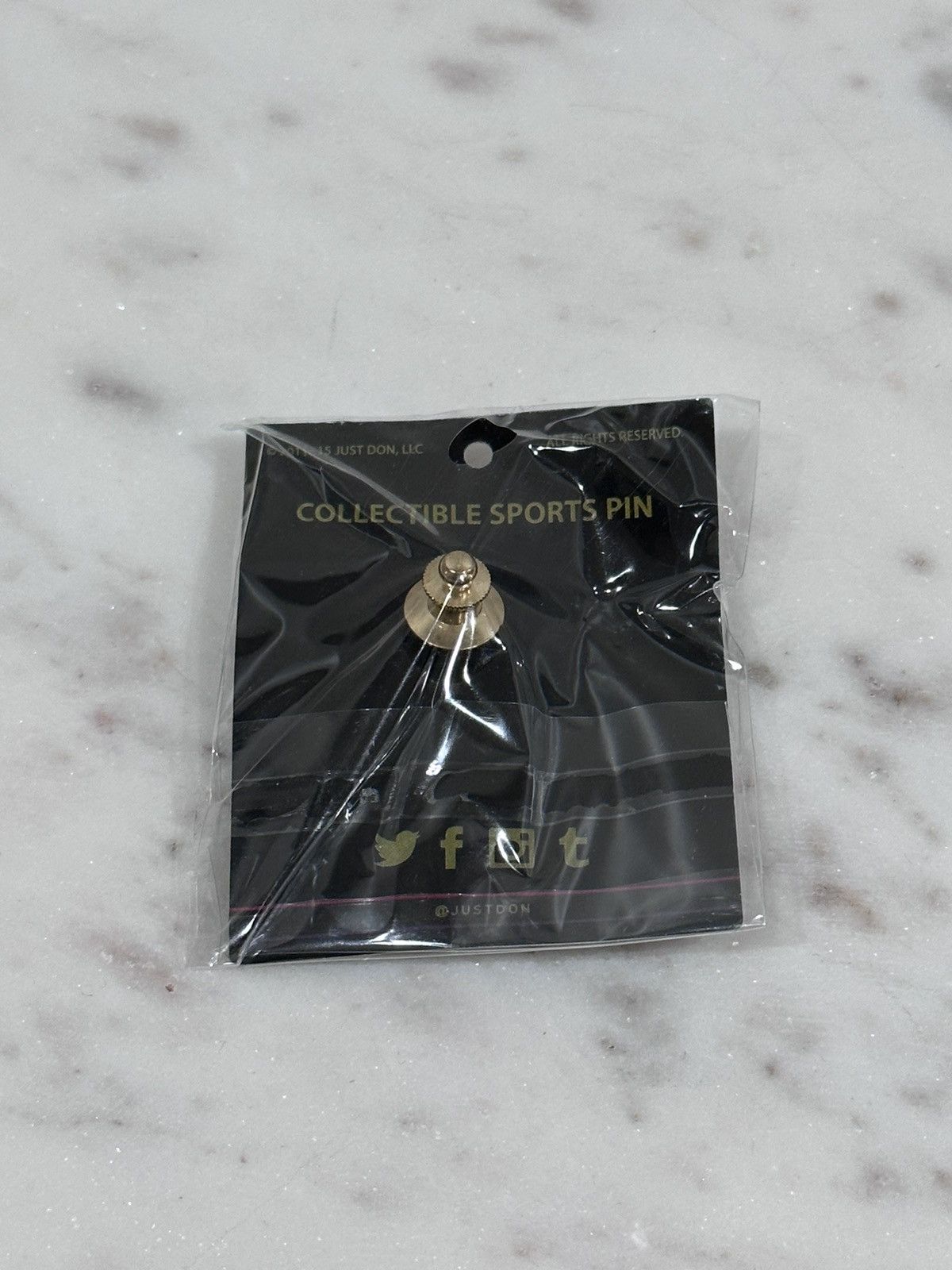 Just Don Just Don NFL Football Logo Gold Pin Size ONE SIZE - 3 Thumbnail