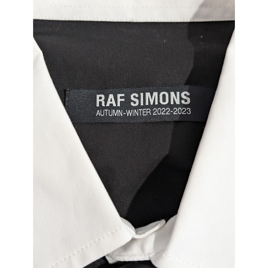 Raf Simons o1rshd1 Americano Bicolor Shirt With Embroidery White/Black Size US L / EU 52-54 / 3 - 17 Thumbnail