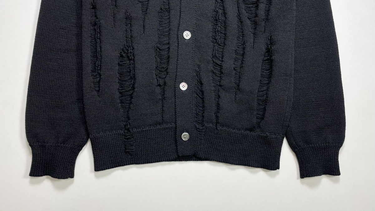 Comme des Garcons Homme Deux A/W 18 ‘Destroyed Detail’ Black Cardigan Size US M / EU 48-50 / 2 - 10 Thumbnail