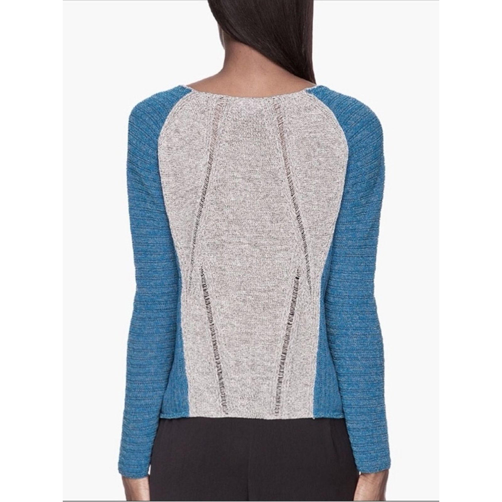 Helmut Lang Helmut Lang $345 Transparent Melange Knit Sweater Small EUC Size S / US 4 / IT 40 - 10 Thumbnail