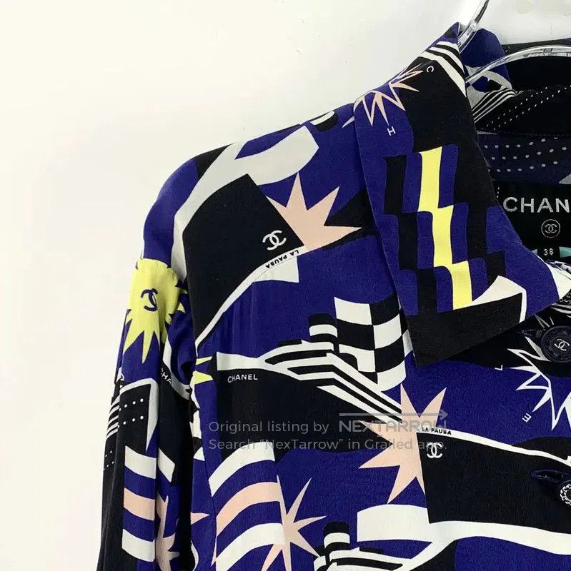 Chanel Chanel Colorful Silk Women's Shirt . Size S / US 4 / IT 40 - 3 Thumbnail