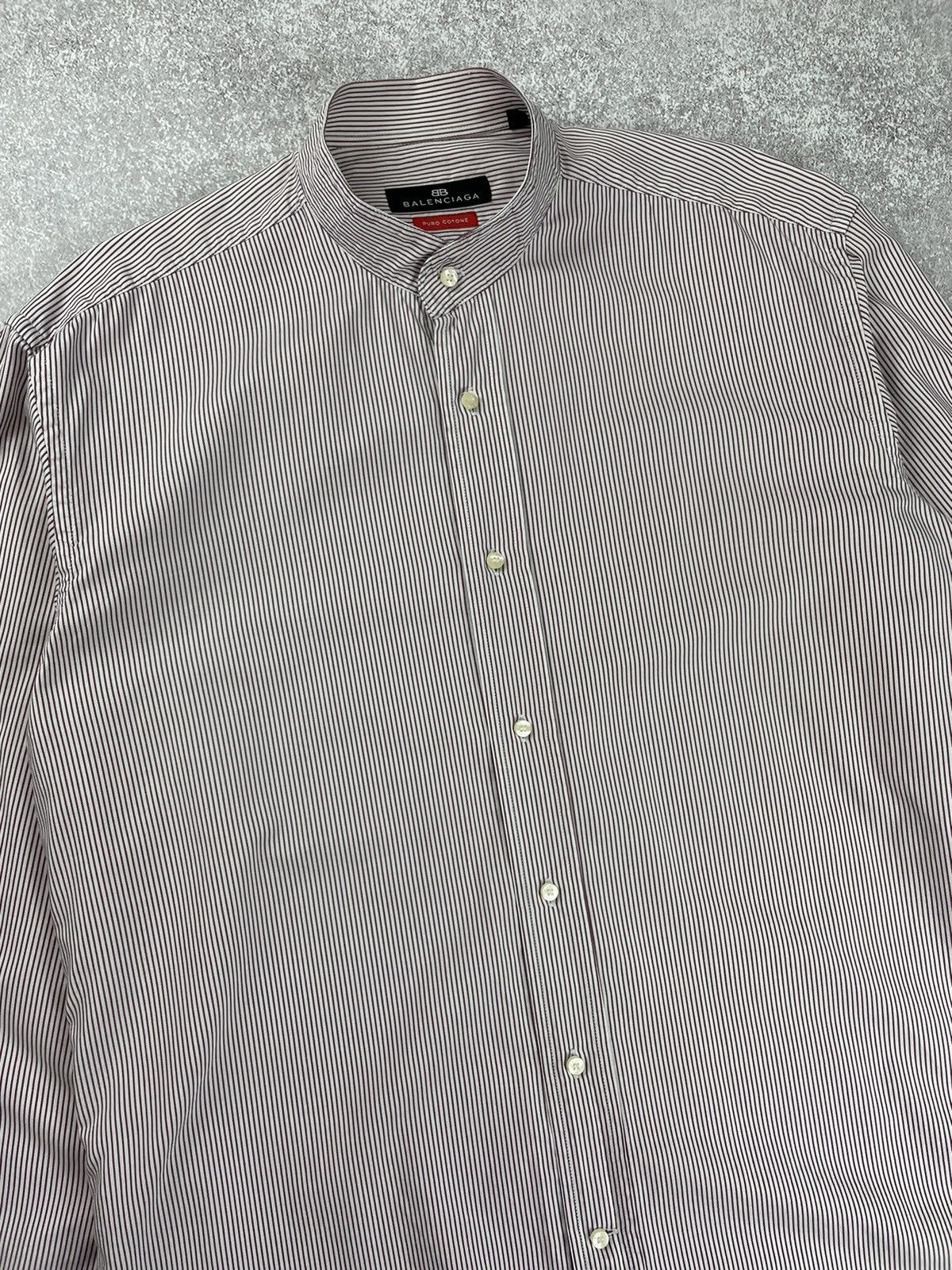 Balenciaga Balenciaga Striped Shirt Men’s Size US XL / EU 56 / 4 - 3 Thumbnail