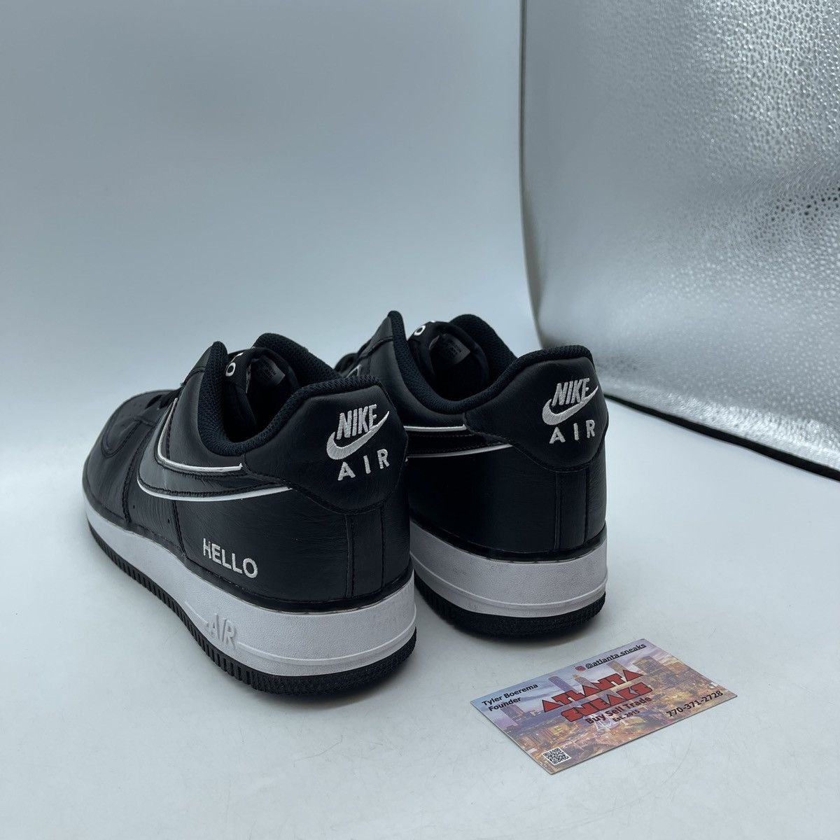 Nike Urbanstar x air force 1 07 LX HELLO pack black Size US 11 / EU 44 - 4 Thumbnail