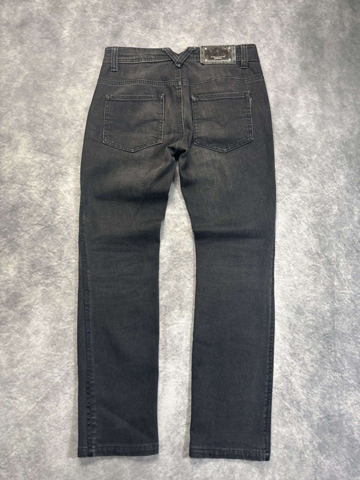 Versace × Versace Jeans Couture × Vintage Vintage Versace Jeans Couture Denim Cotton Italy 2000s VJC Size 27" / US 4 / IT 40 - 2 Thumbnail