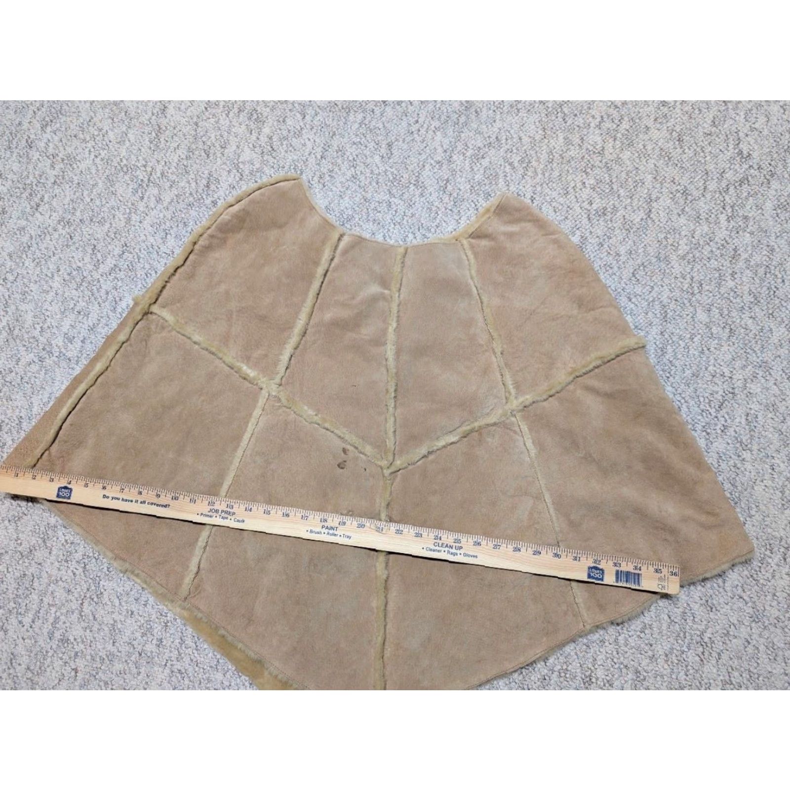 Vintage VINTAGE Wilsons Leather poncho Cape L/XL Brown Suede Leather Women Hippie Boho Modern Measured 42" x 27" x 13" Womens Size L / US 10 / IT 46 - 7 Thumbnail