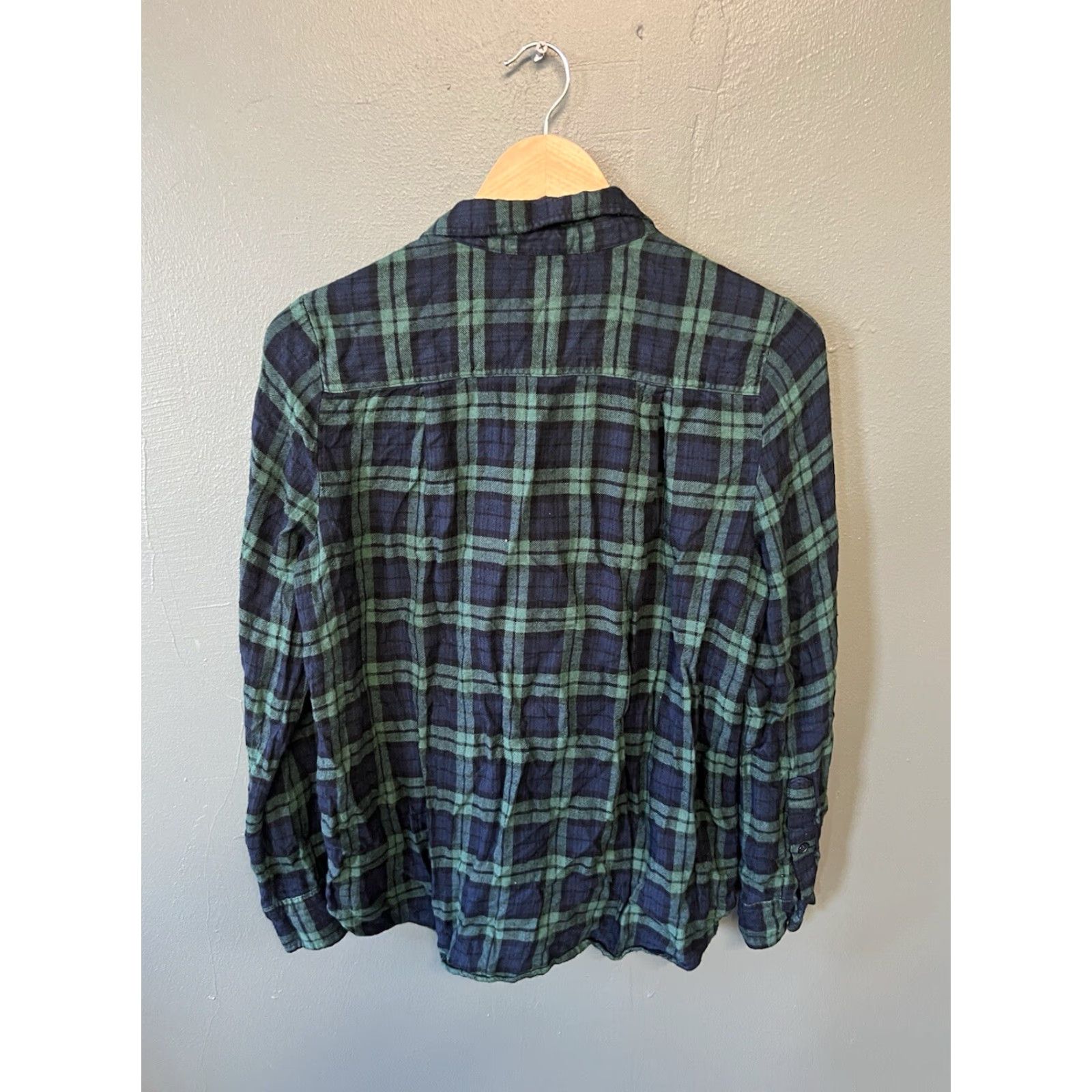 Vintage VINTAGE Melloday Womens Green Plaid Button-Up Flannel Size Large Size L / US 10 / IT 46 - 2 Thumbnail