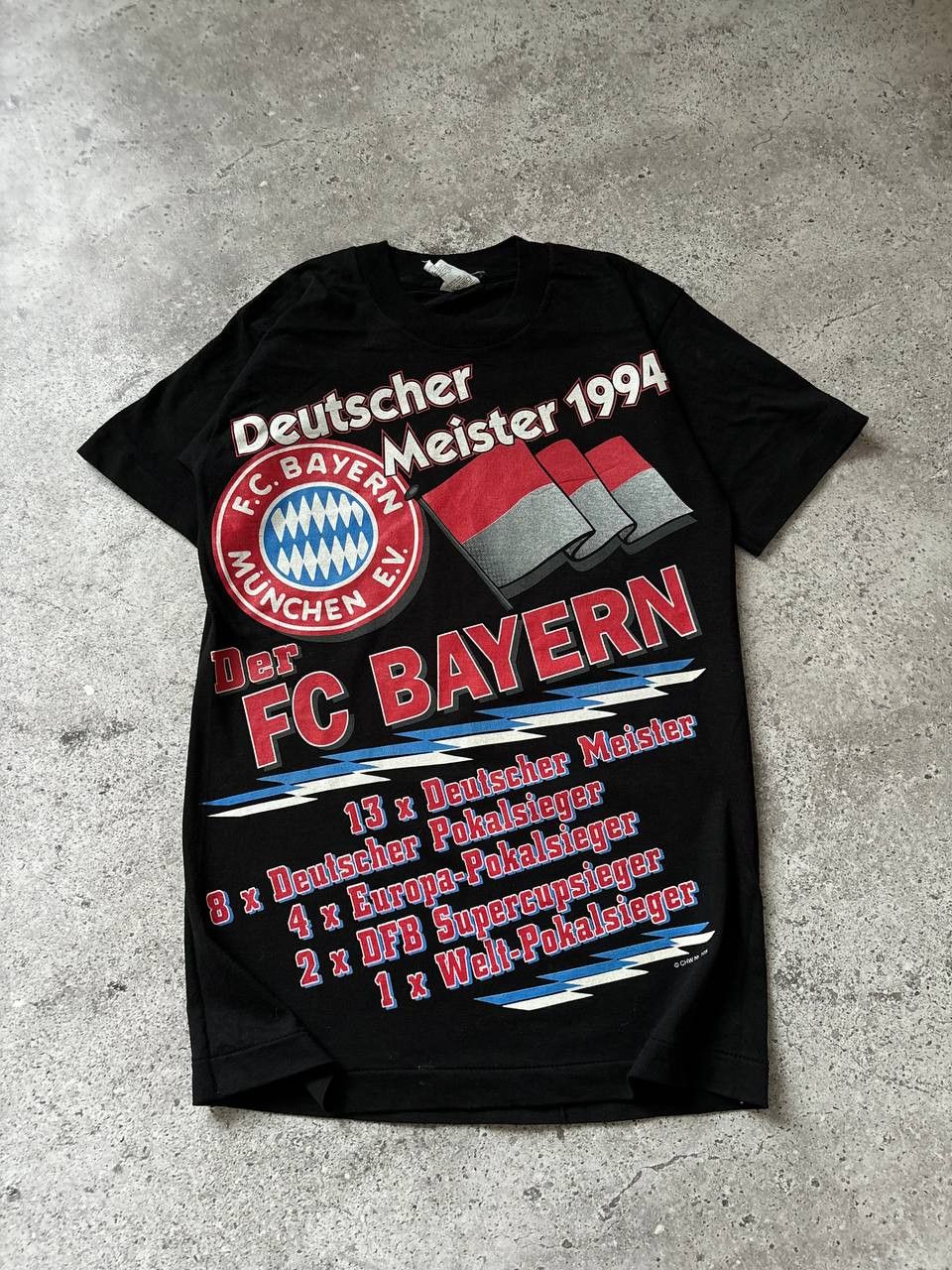 Vintage Rare 1994 Full Print FC BAYERN MUNCHEN Vintage T-Shirt Size US S / EU 44-46 / 1 - 1 Thumbnail