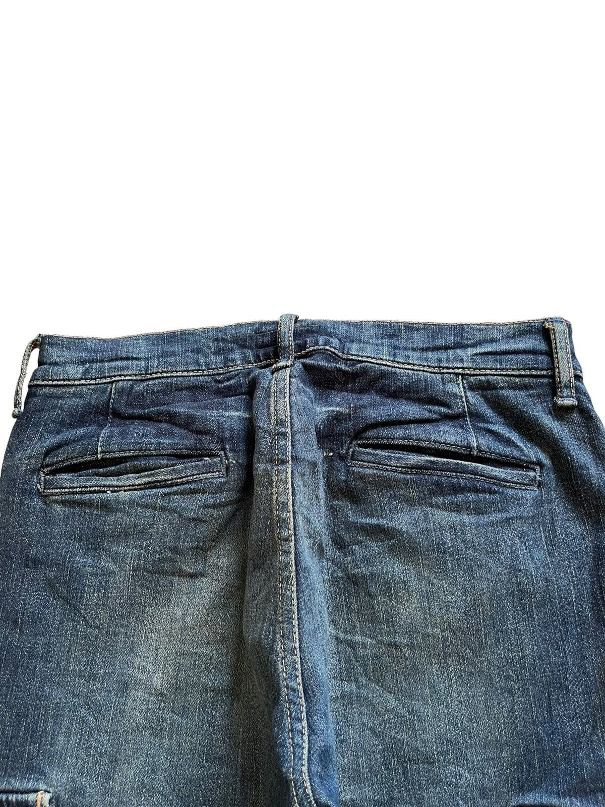 Japanese Brand × OMNIGOD × Tornado Mart Vintage Japanese Omnigod Cargo Style Mud Wash Bootcut Jeans Size US 28 / EU 44 - 8 Thumbnail