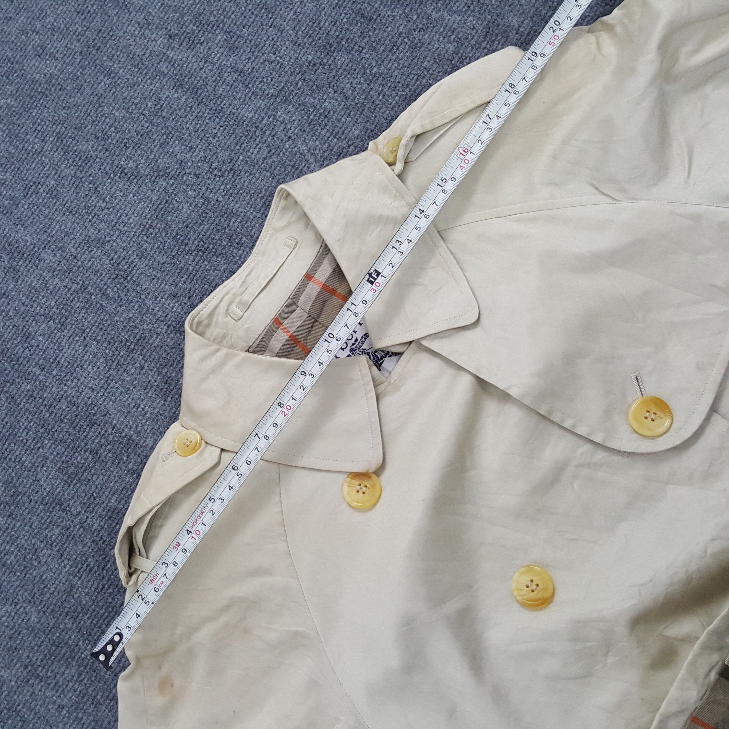 Burberry × Vintage Burberry's Luxury Brand Trench Coat Jacket Size US S / EU 44-46 / 1 - 12 Thumbnail