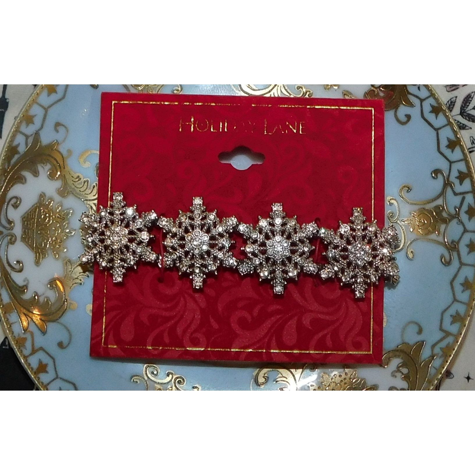 Other Holiday Lane Rhinestone Snowflake Bracelet Size ONE SIZE - 3 Thumbnail