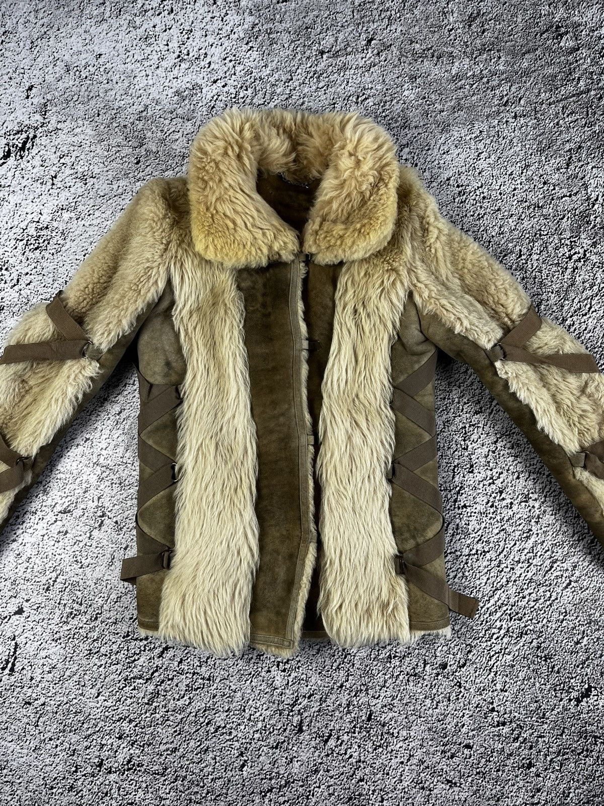 Japanese Brand Vintage Y2K leather fur shearling sheepskins coat jacket 00s Size M / US 6-8 / IT 42-44 - 8 Thumbnail
