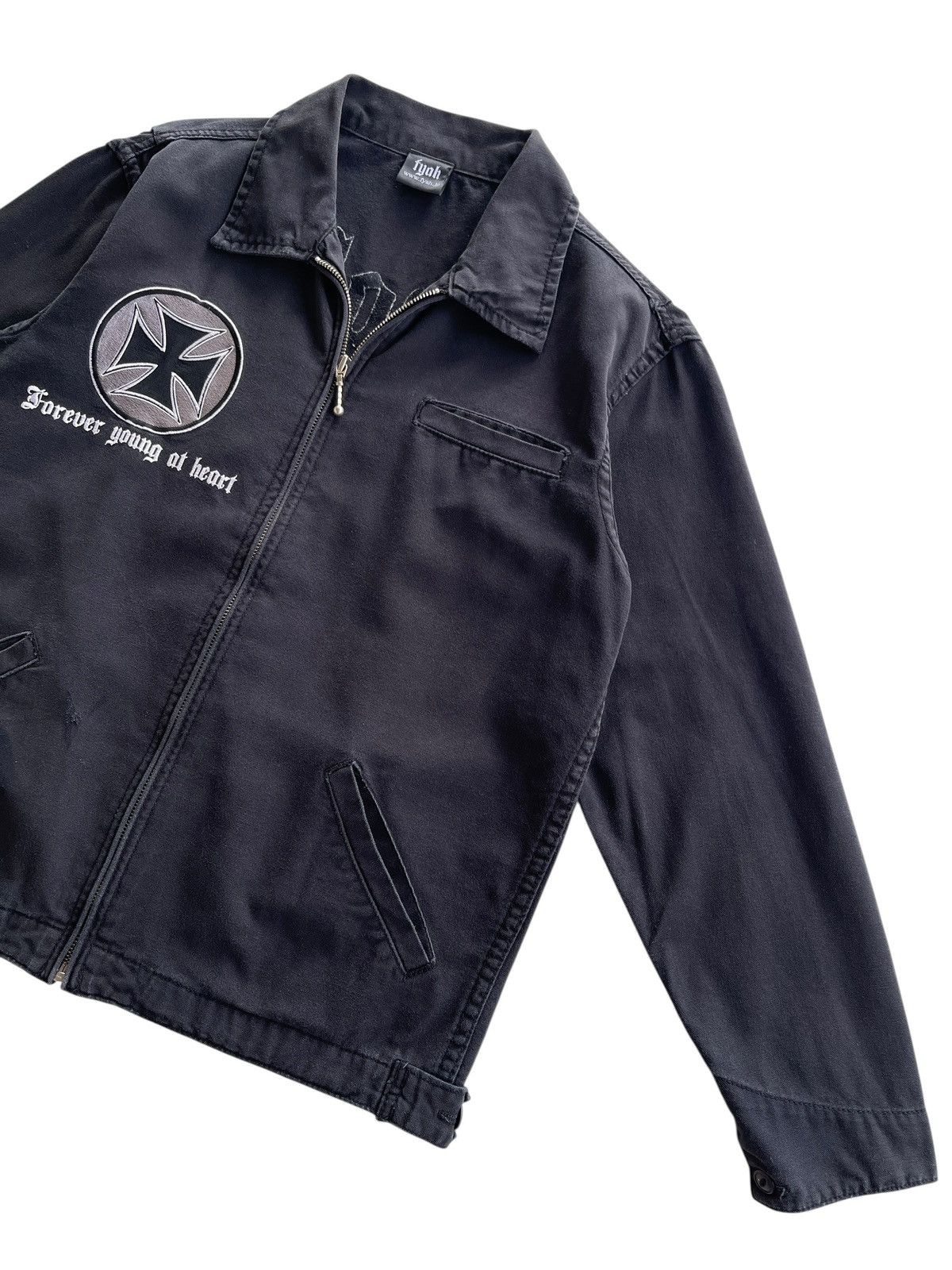 Japanese Brand FYAH Choppers Workers Sunfaded Jacket Size US S / EU 44-46 / 1 - 4 Thumbnail