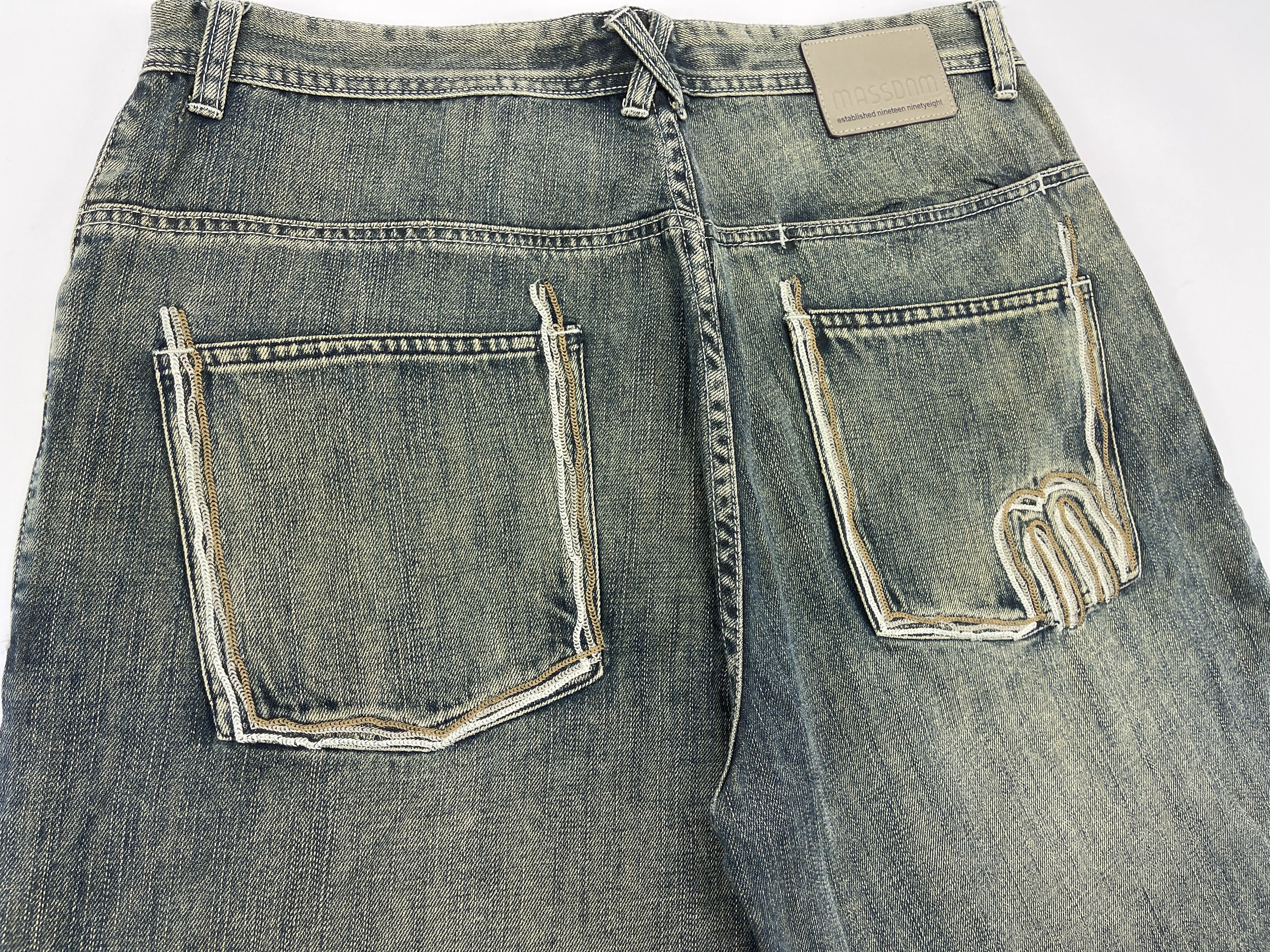 Vintage Mass DNM jeans shorts, vintage hip hop, 90s, skater, size 34 Size US 34 / EU 50 - 5 Thumbnail