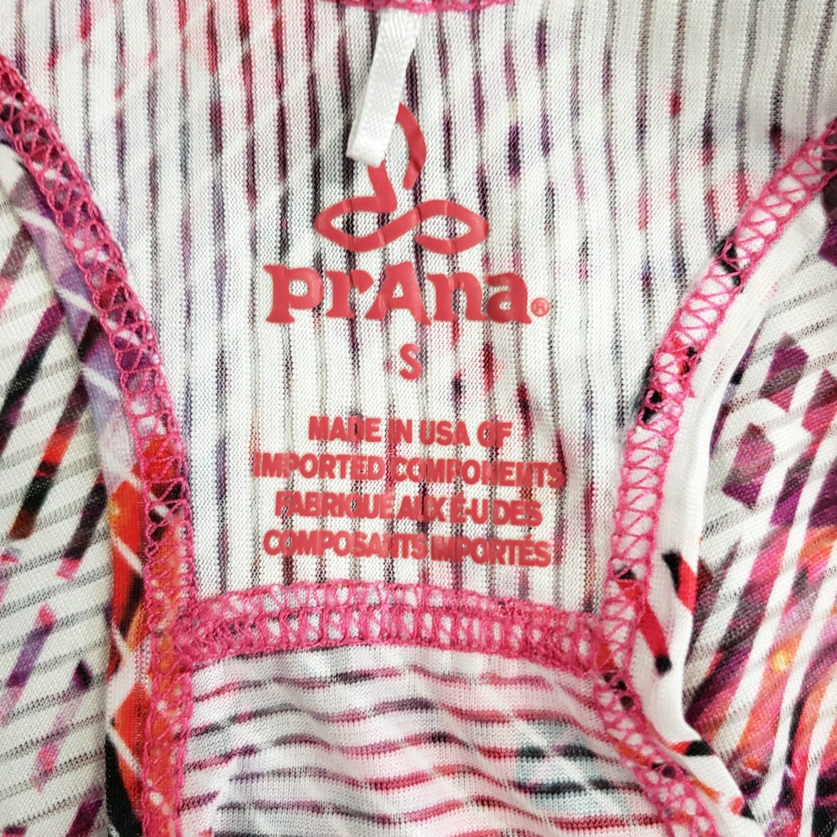 Prana Prana Womens Tank Sz S Cosmo Pink Paradise Striped Scoop Neck Activewear Shirt Womens Size ONE SIZE - 6 Thumbnail