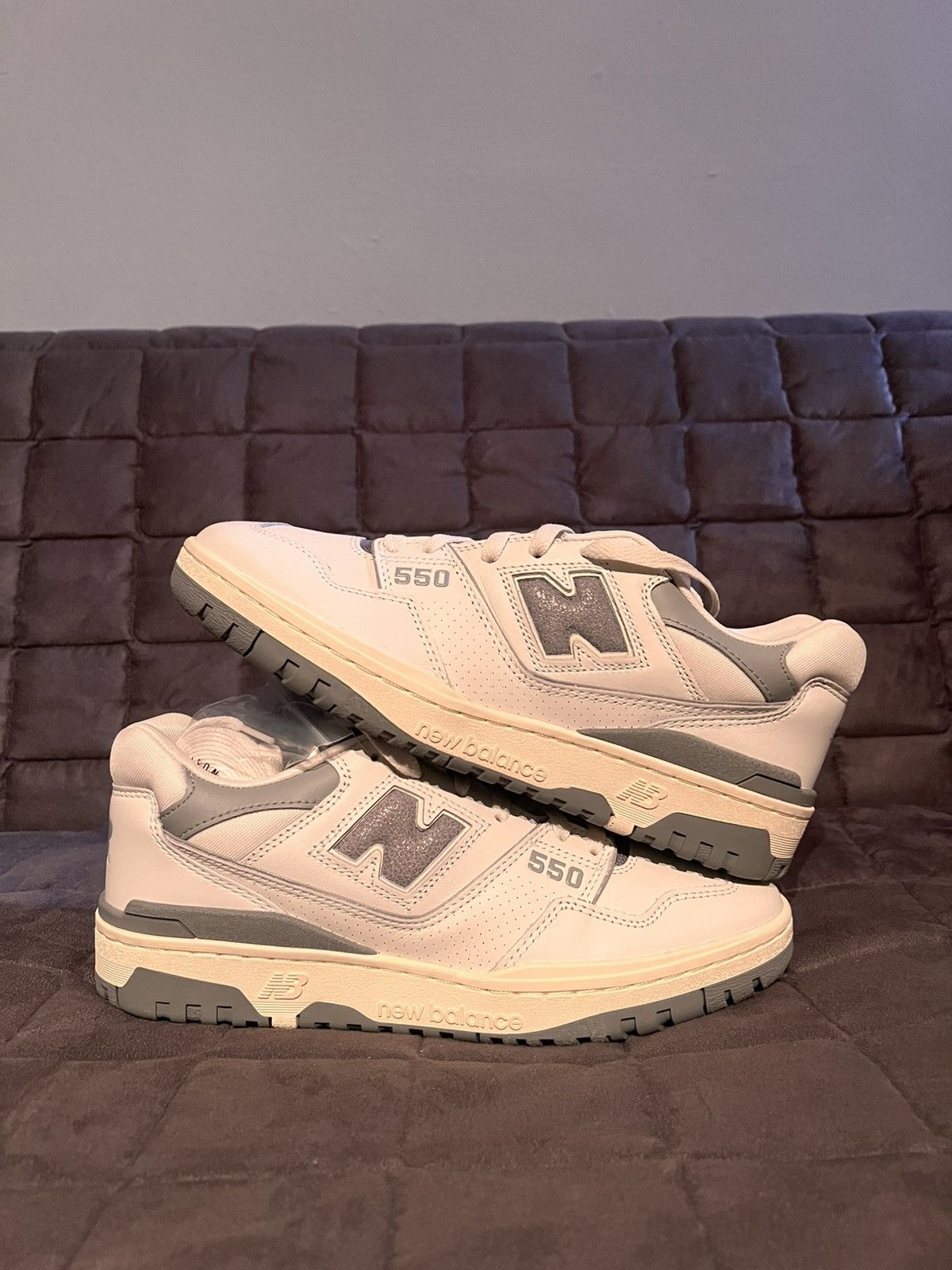 Aime Leon Dore × New Balance NEW BALANCE AIMÉ LEON DORE X 550 'SILVER' Size US 9.5 / EU 42-43 - 2 Thumbnail