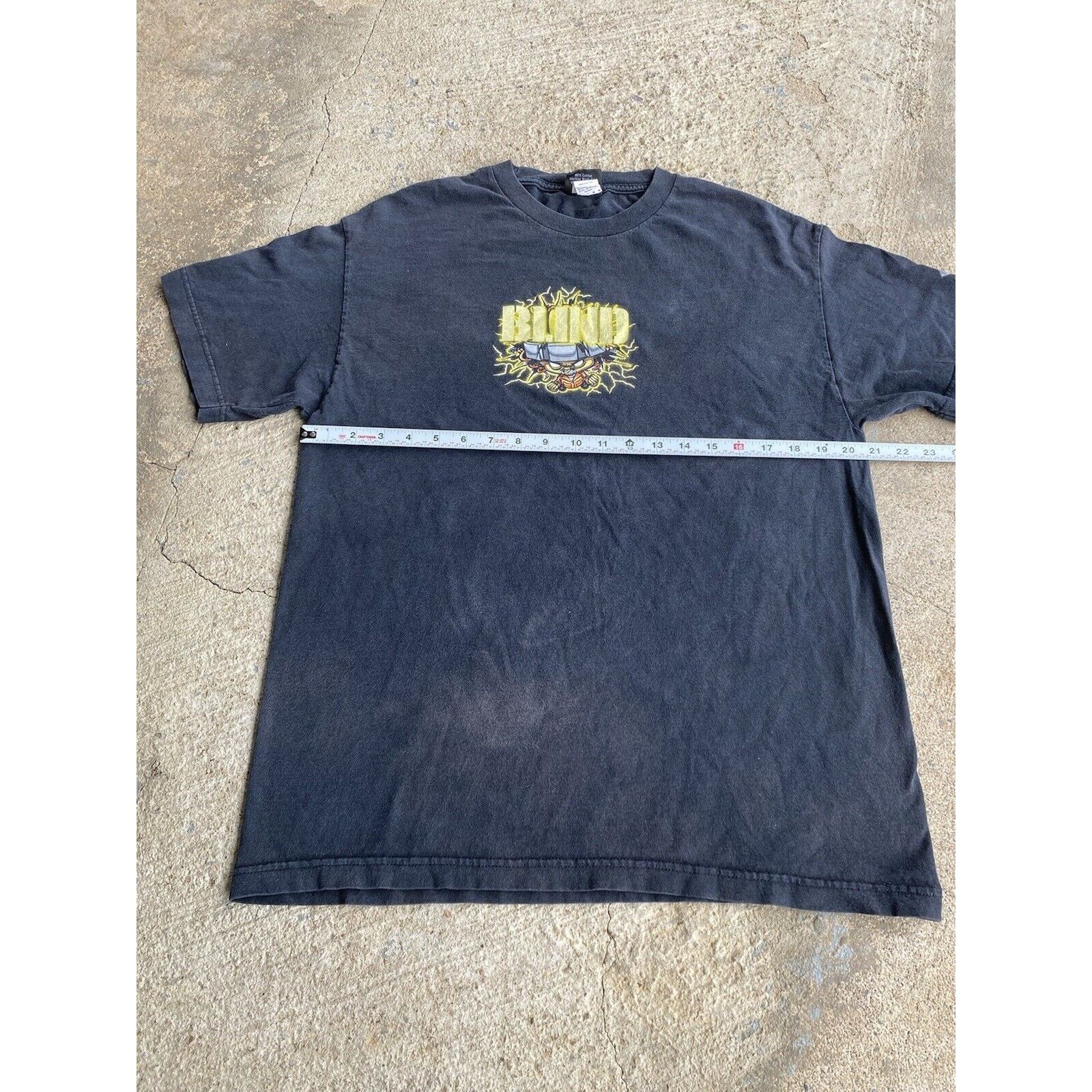 Shorty's Skateboards Vintage 90’s Y2K Blind Skateboard Electric Head Faded Shirt Size US L / EU 52-54 / 3 - 12 Thumbnail