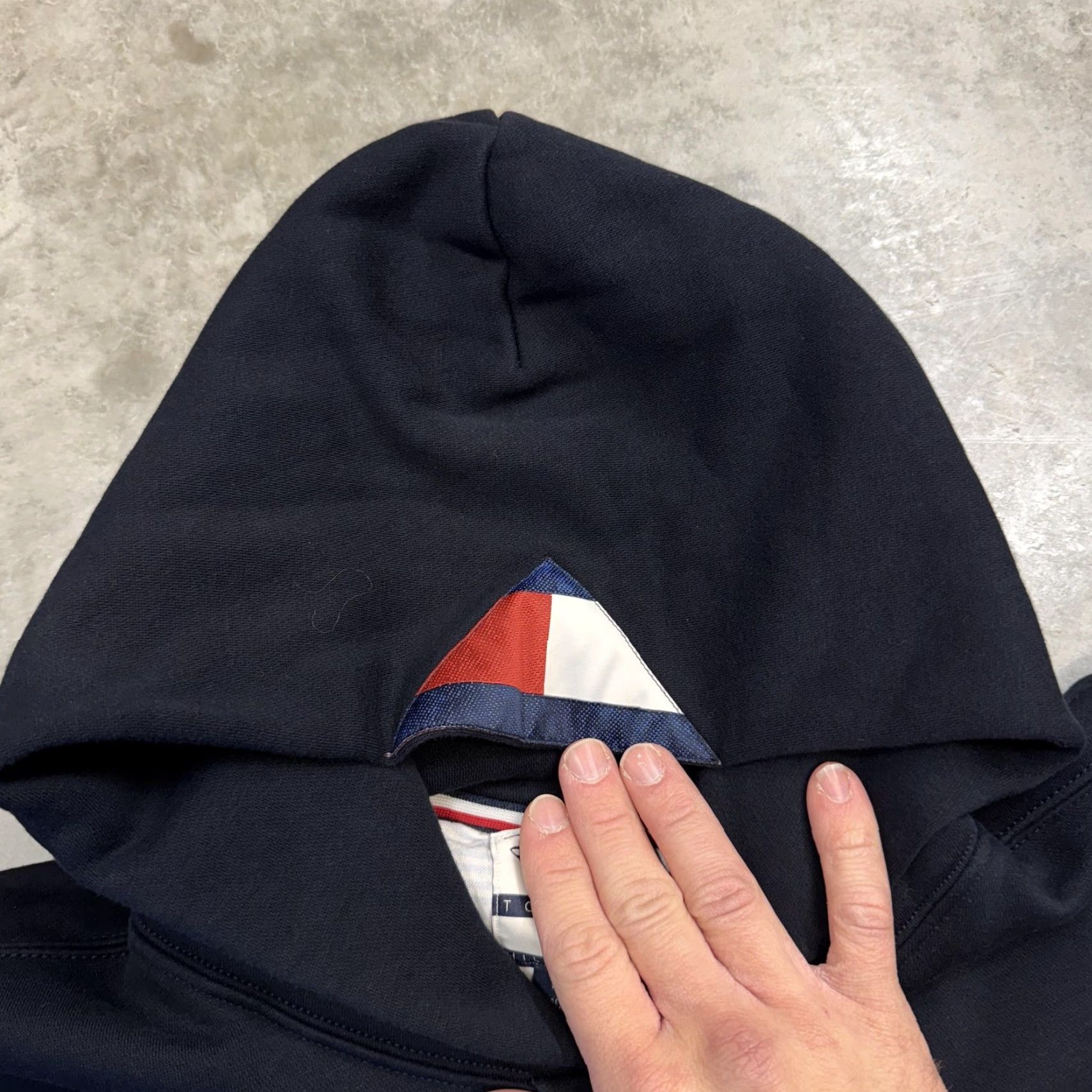 Tommy Hilfiger Tommy Hilfiger Hoodie Mens Medium Blue Mickey Mouse 100 Years Disney Graphic Print Hooded Sweatshirt Pockets Logo Size US M / EU 48-50 / 2 - 4 Thumbnail