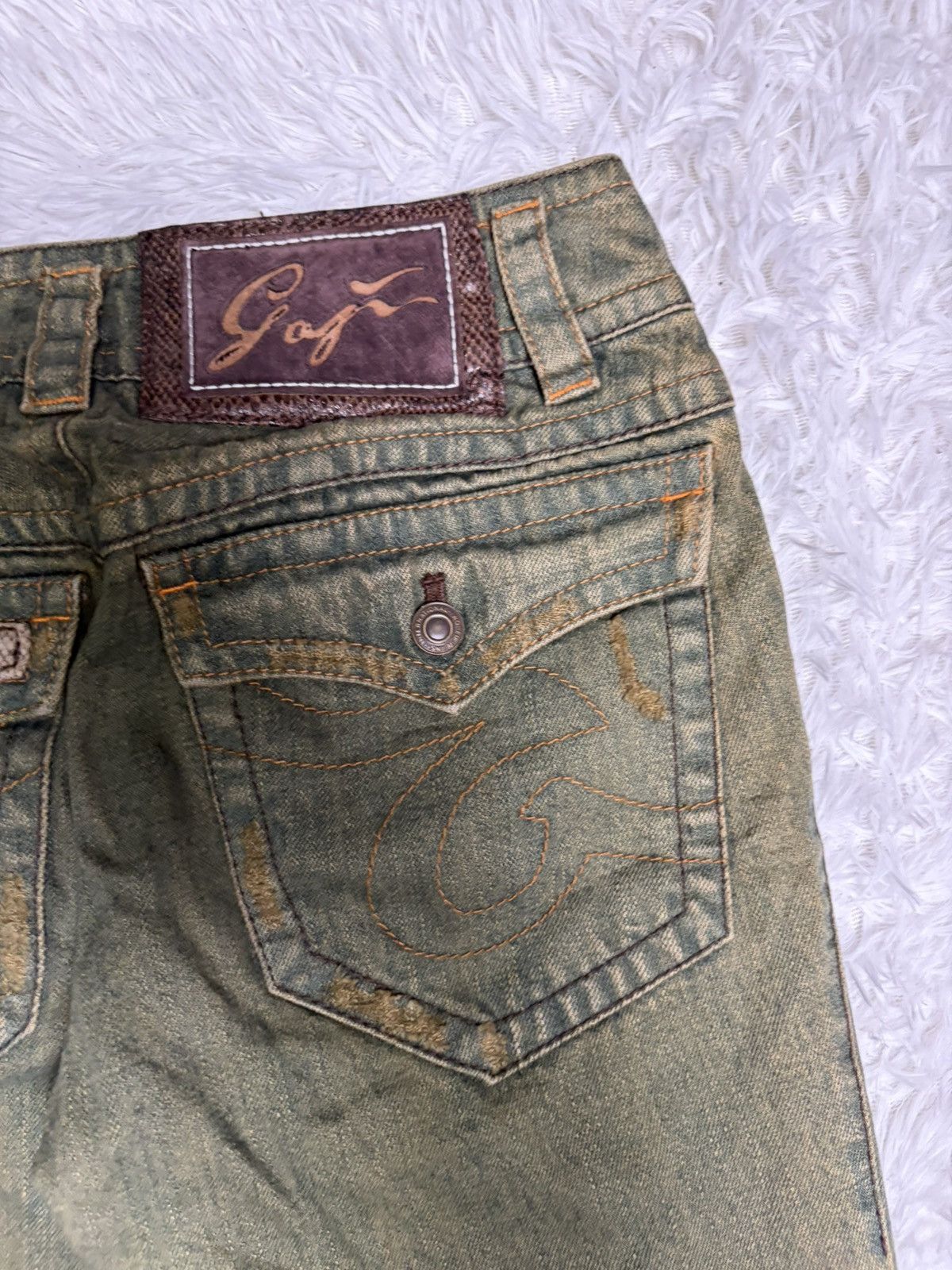 If Six Was Nine Rare Hippies MudMax flared jeans Size US 29 - 11 Thumbnail