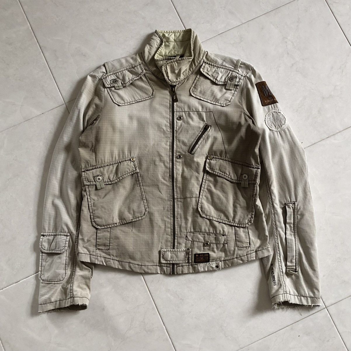 Japanese Brand MOTOR HEAD Riders Utility Multipocket Cotton Jacket Size US M / EU 48-50 / 2 - 1 Thumbnail