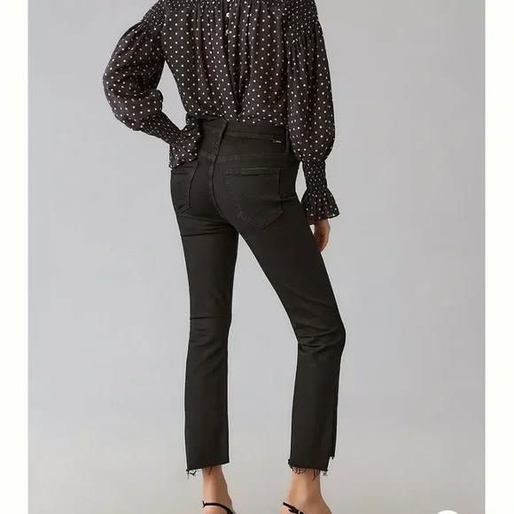 MOTHER MOTHER Mid-Rise Crop Step Fray Jeans. Size 31 Size 31" - 3 Thumbnail