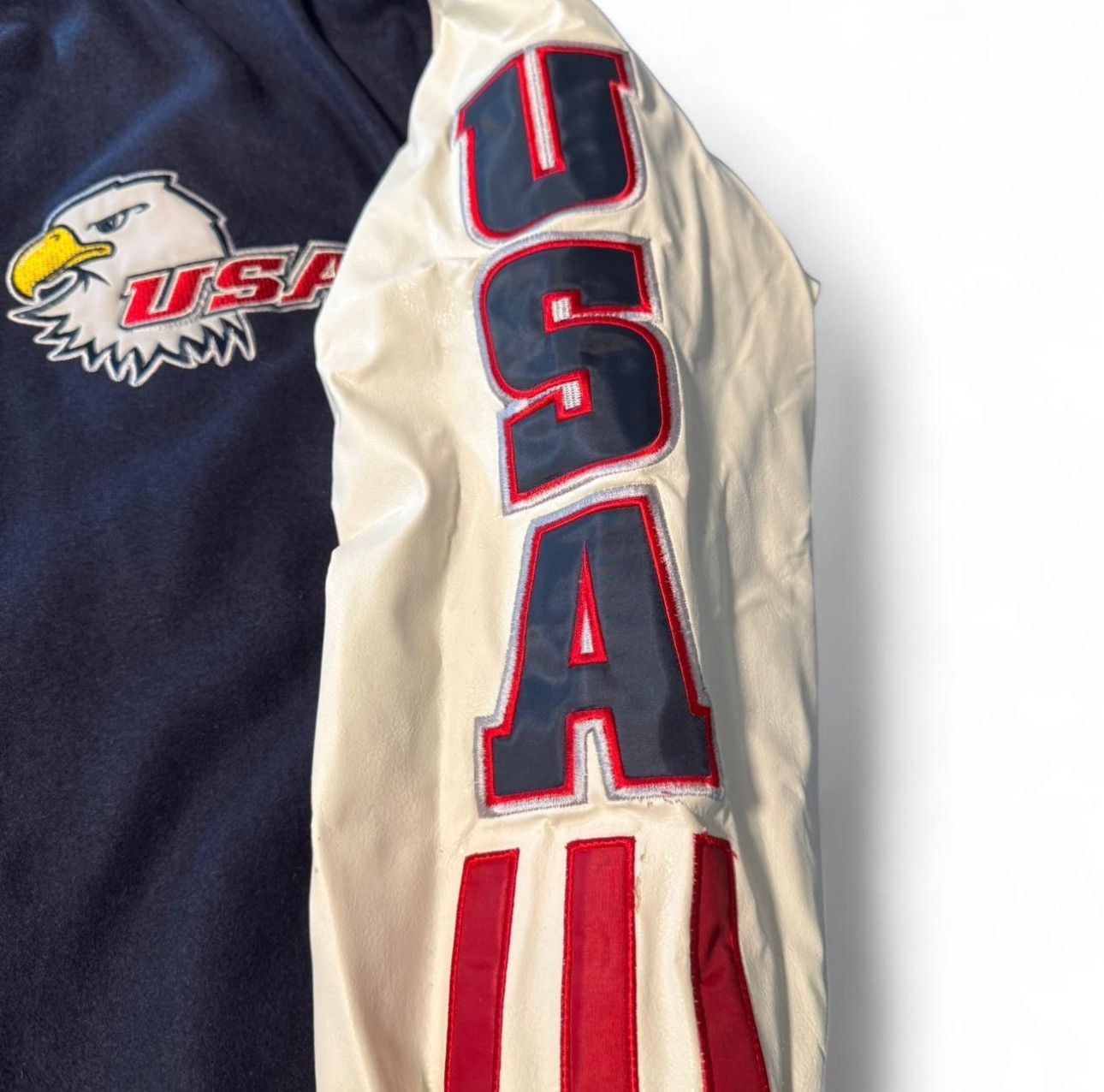 Steve And Barrys Vintage Steve & Barry’s USA Bomber Jacket Size US XL / EU 56 / 4 - 3 Thumbnail