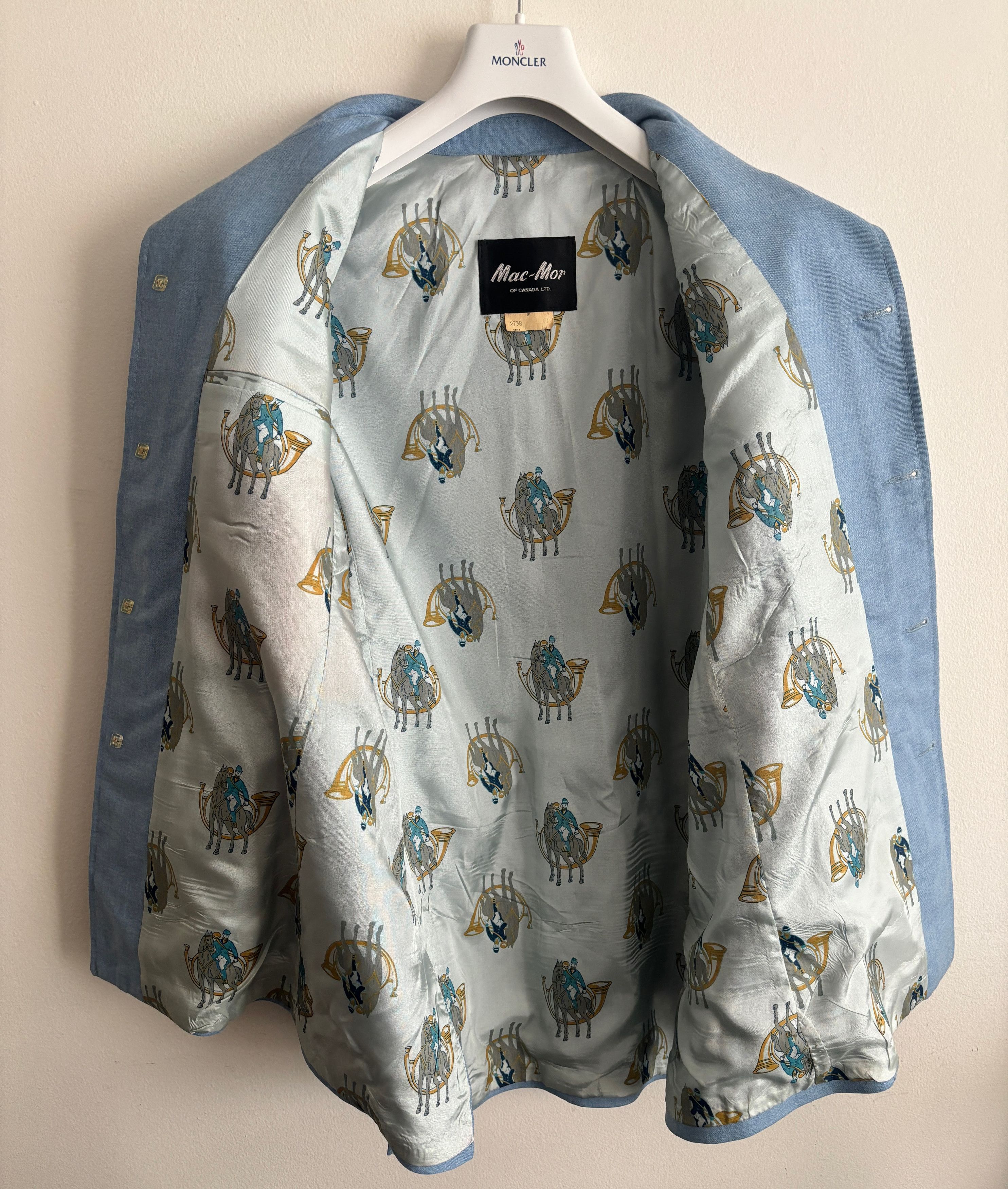 Vintage Mac-Mor Sky Blue Leisure Shirt Jacket/ Overshirt-40/ Medium Size US M / EU 48-50 / 2 - 10 Thumbnail