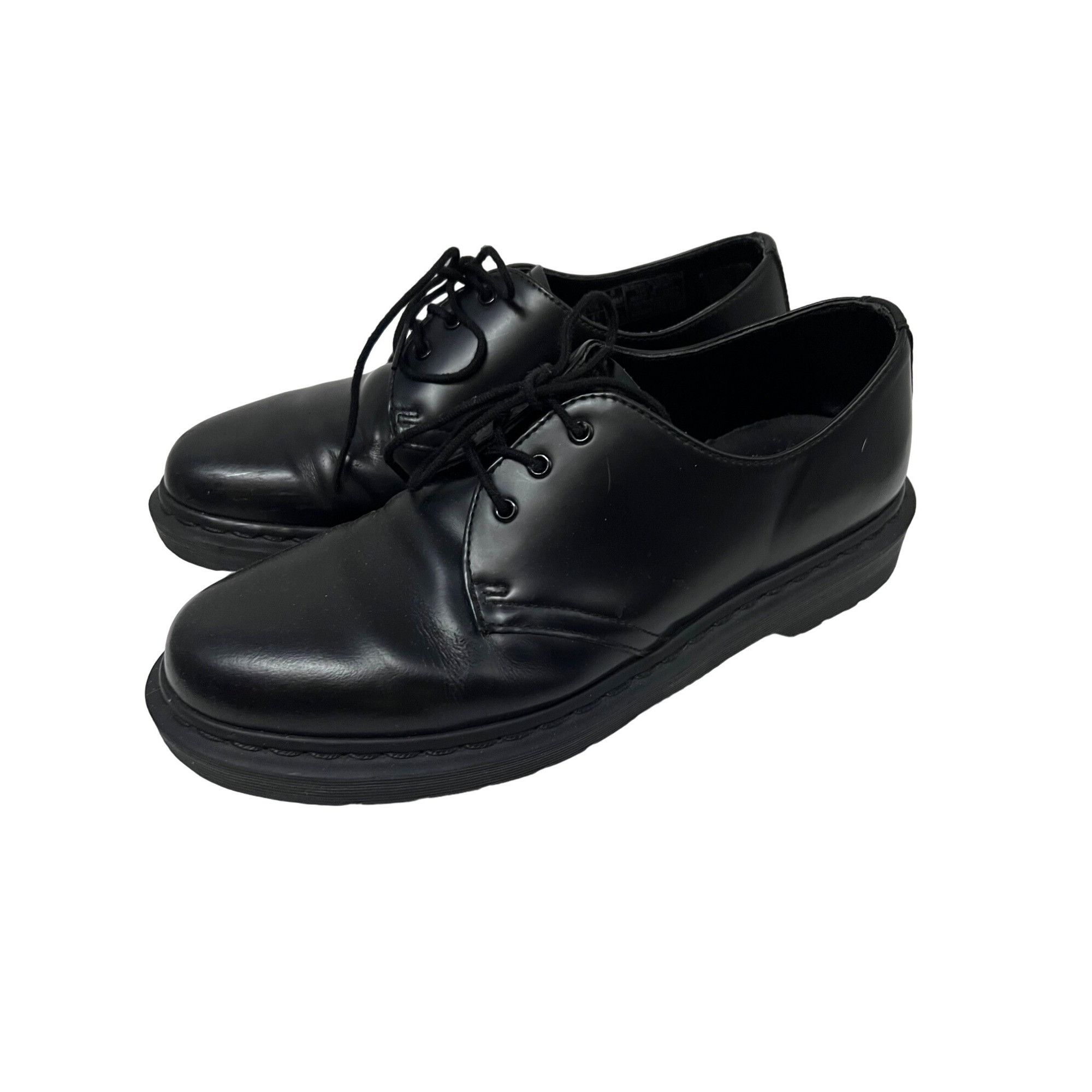 Dr. Martens Mens Mono Black Nappa Leather Mens US 8 Oxford S