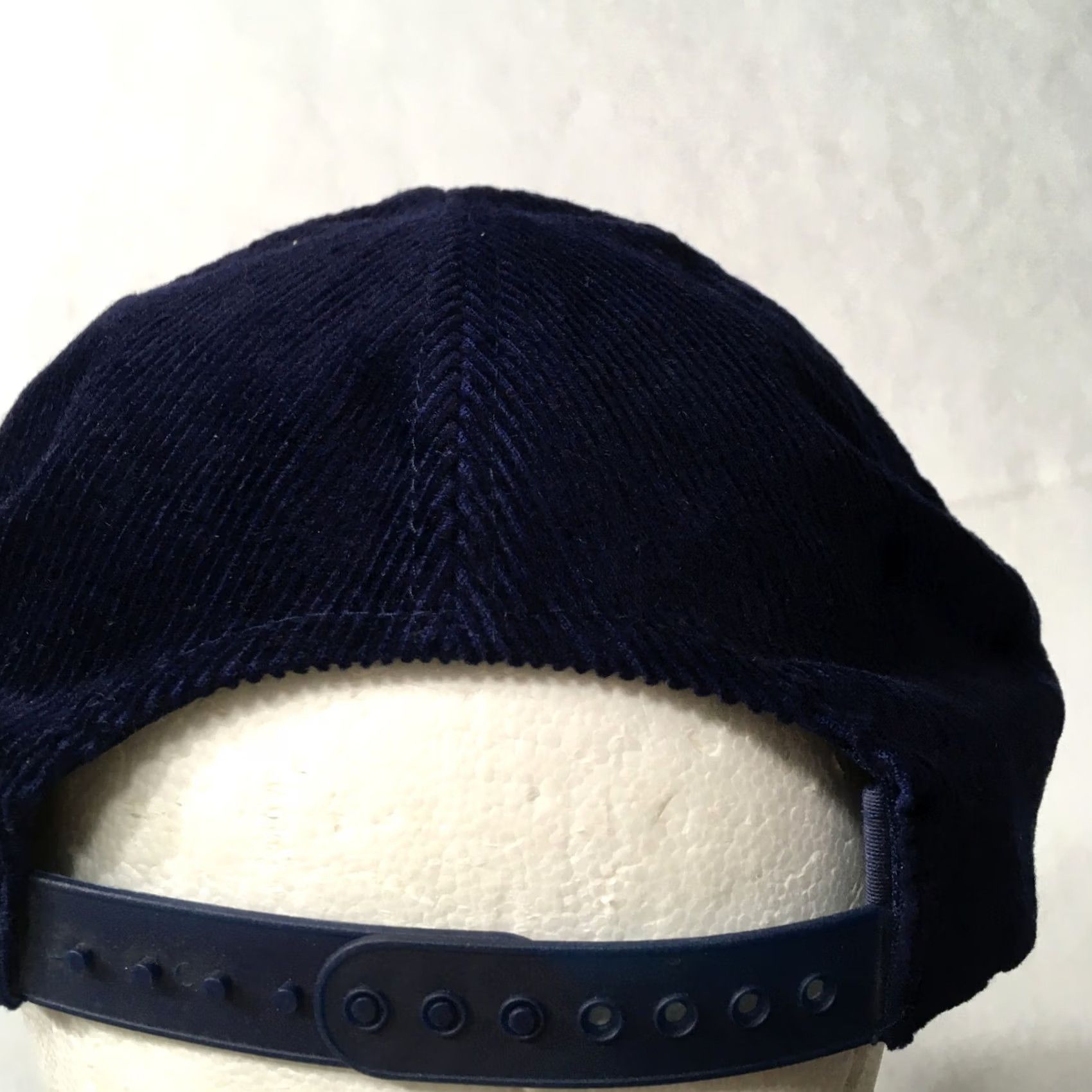 Vintage SNAP BACK Trucker Hat Mens Adjustable Blue corduroy STEAKTH BOMBER COTTON PATCH Size ONE SIZE - 6 Thumbnail