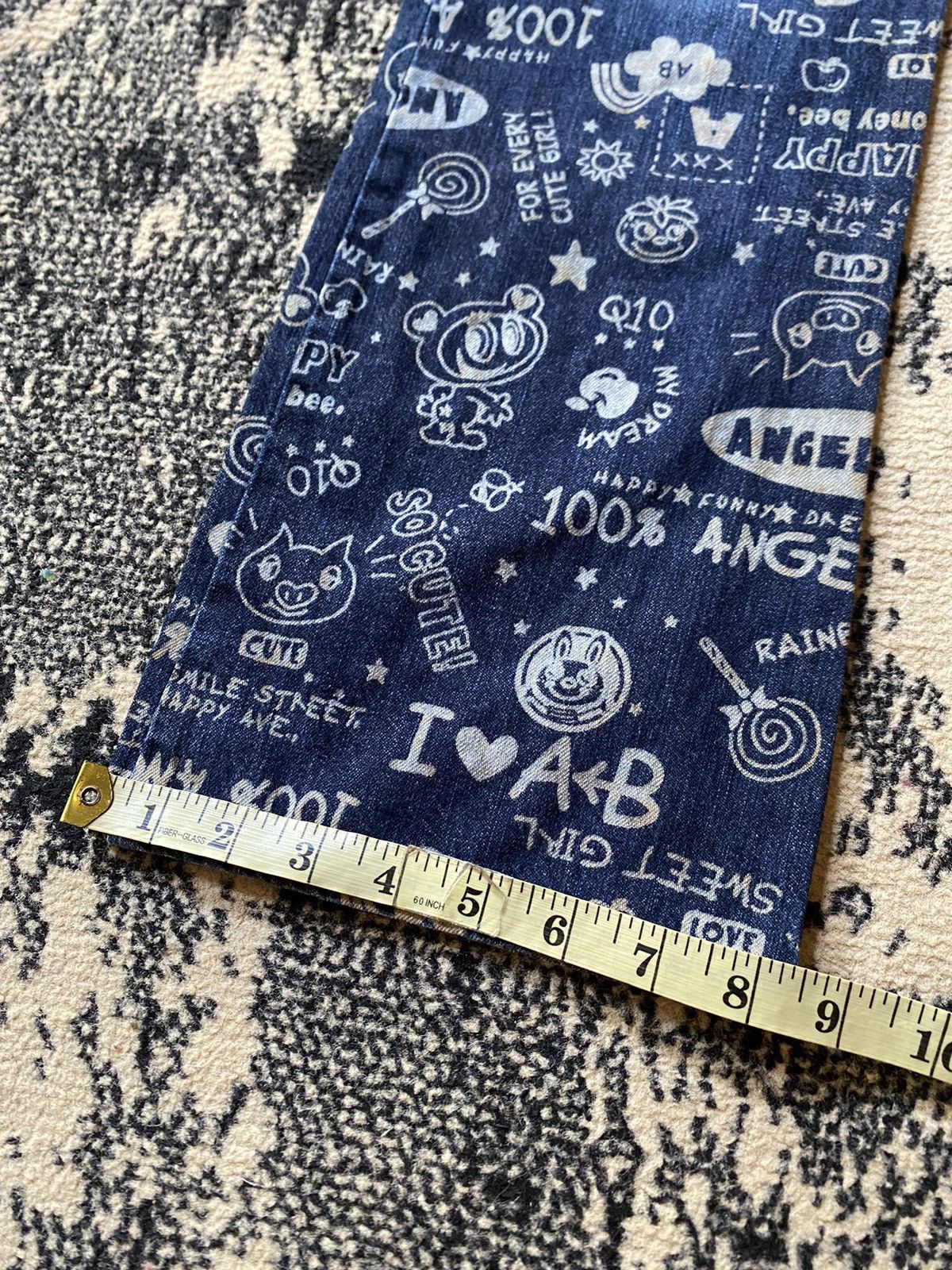 Angel Blue × Hysteric Glamour × Japanese Brand Y2K Japanes Angel Blue Flare Jeans Size 27" / US 4 / IT 40 - 15 Thumbnail
