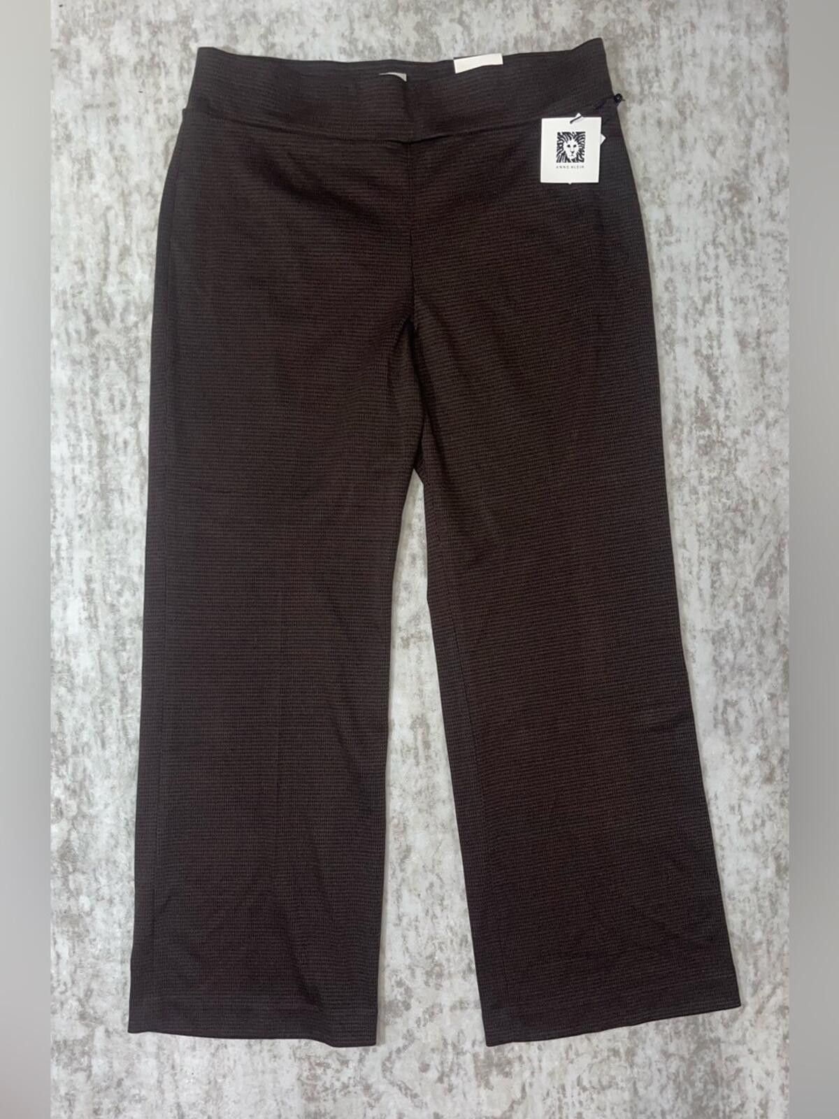 Other NEW Anne Klein Women's High-Rise Wide-Leg Pull-On Pants L Size 36" / US 14 / IT 50 - 3 Thumbnail