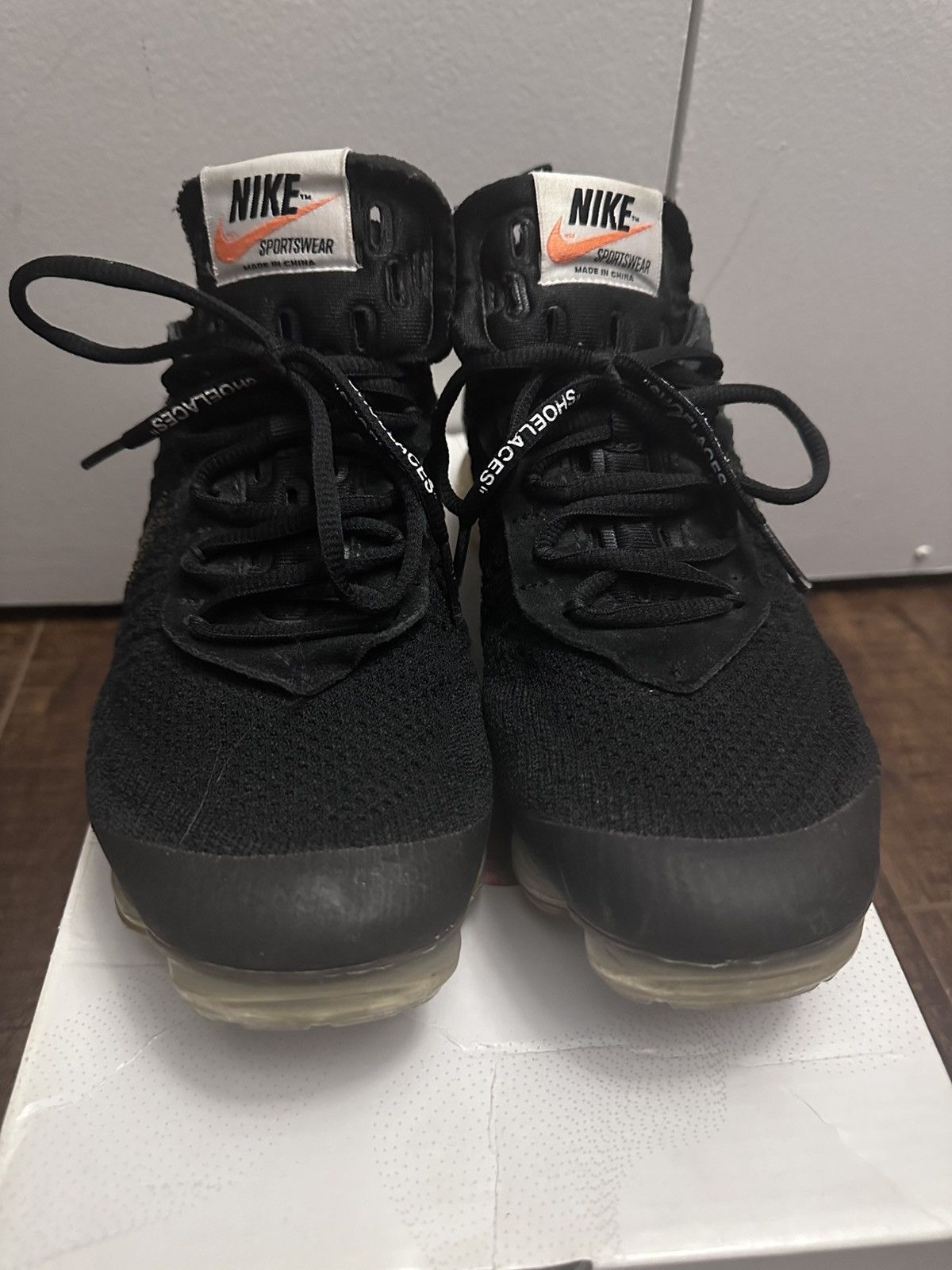Nike × Off-White Nike Air VaporMax Off White Black (2018) Size US 8 / EU 41 - 2 Thumbnail