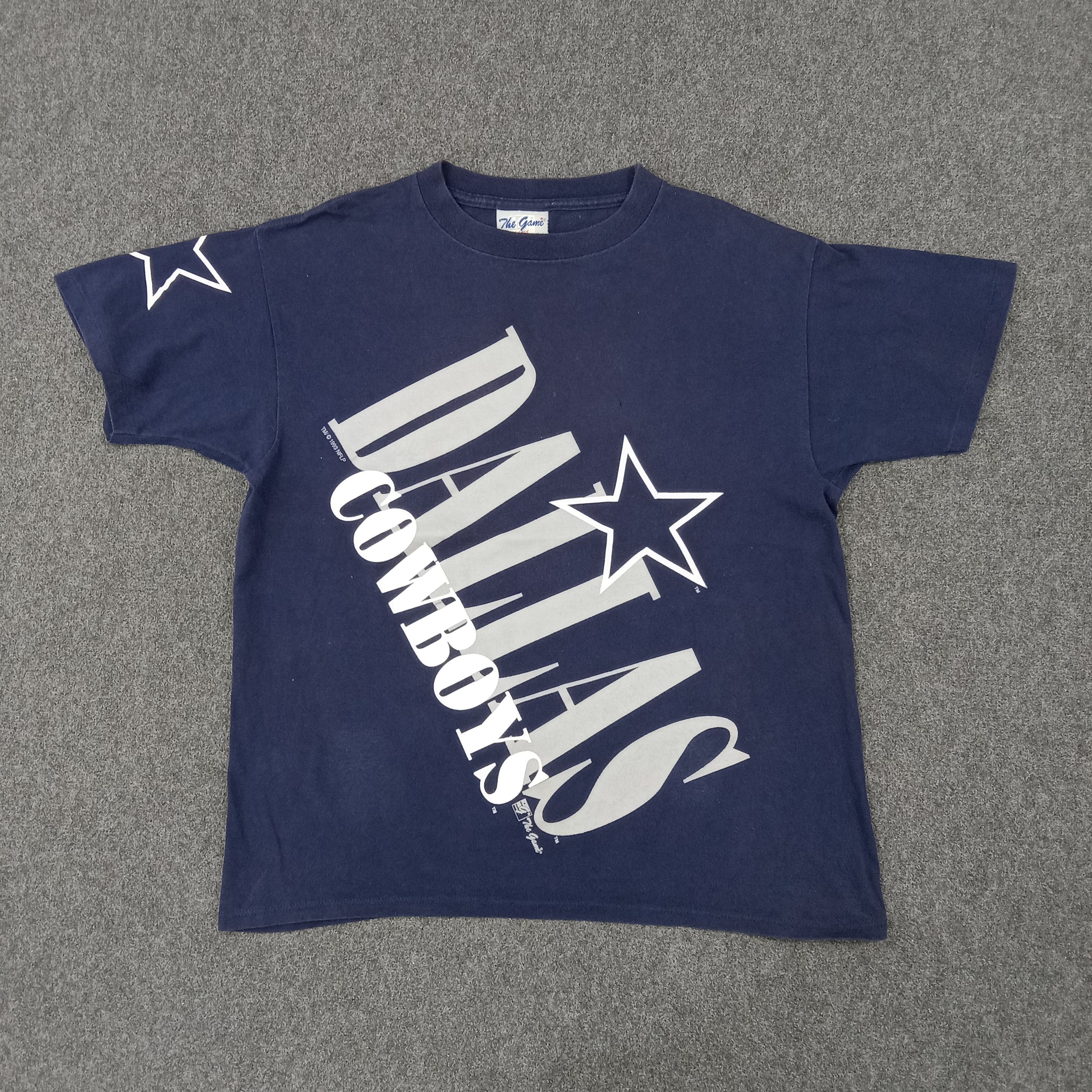 NFL × Vintage Vintage 90's Dallas Cowboys American Football Team Tshirt Size US XL / EU 56 / 4 - 1 Thumbnail