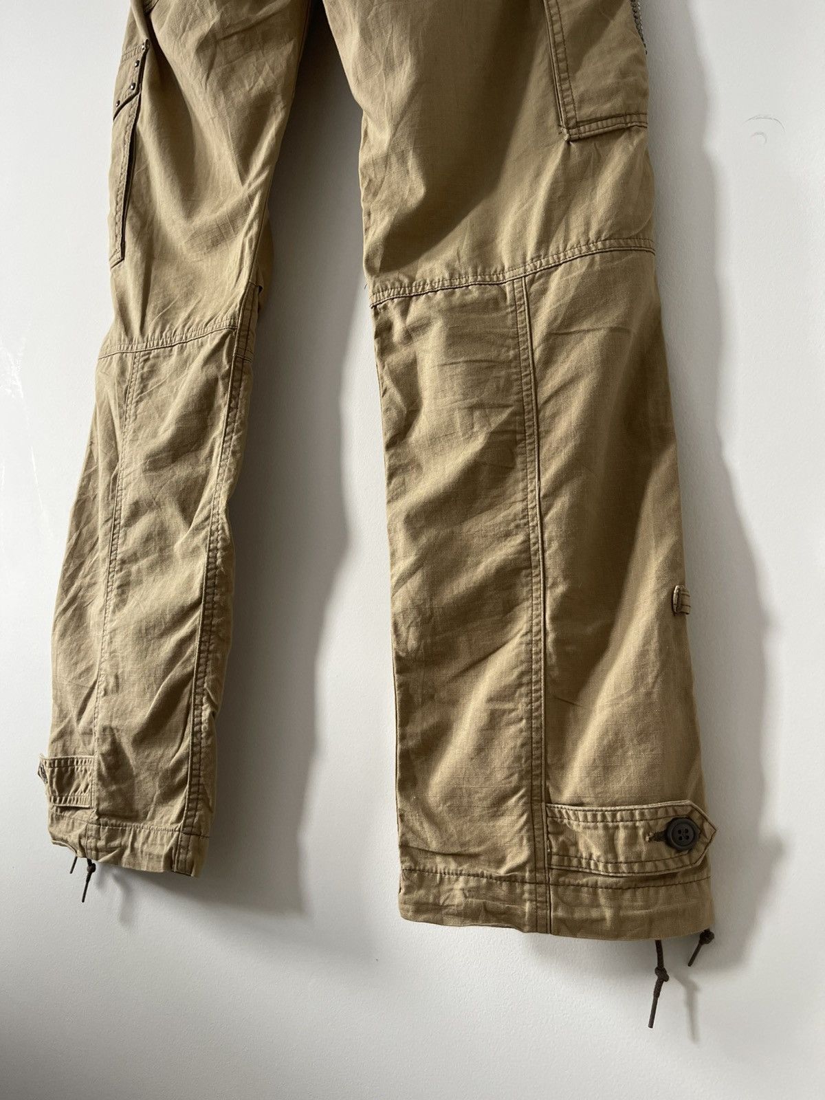 Seditionaries Rare Vintage RATTLE TRAP Japan Parachute Bondage Cargo Pant Size US 34 / EU 50 - 17 Thumbnail