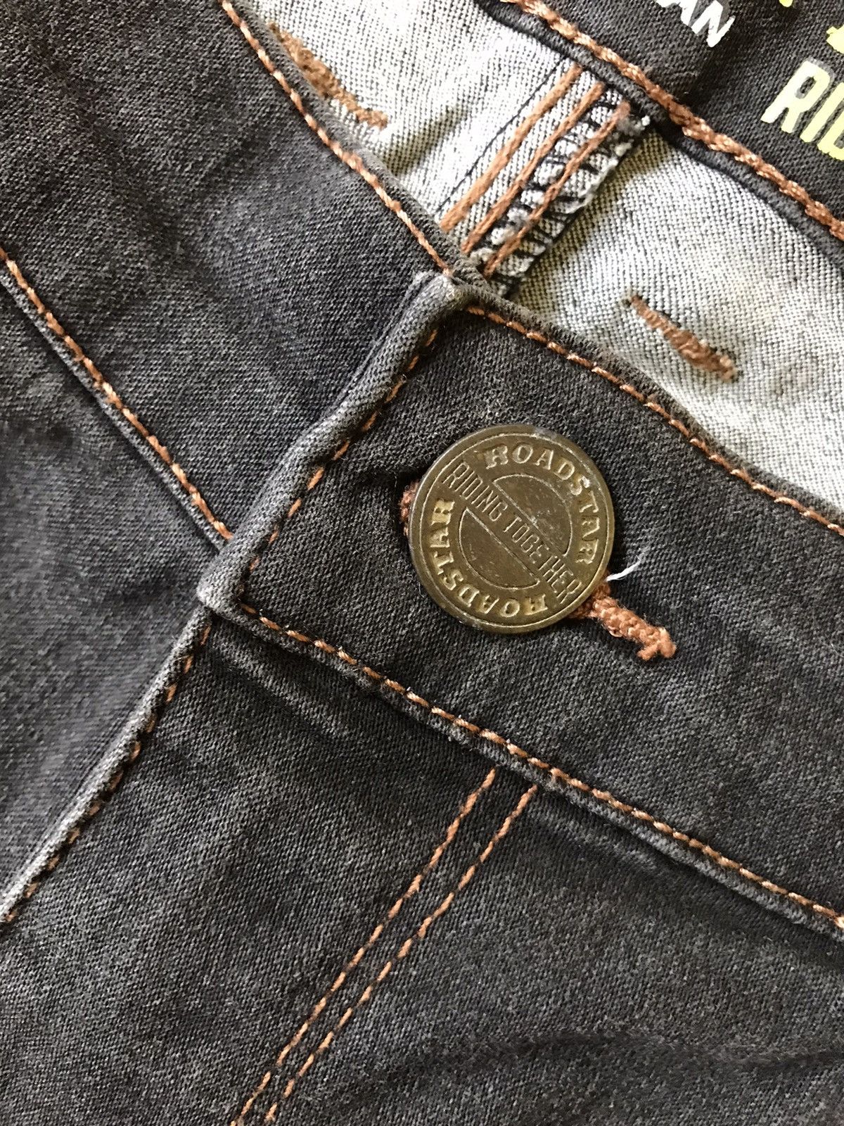 Brooklyn Projects × Japanese Brand × Vintage Brooklyn Denim Custome 1967 ROADSTAR Riding Together Size US 36 / EU 52 - 6 Thumbnail
